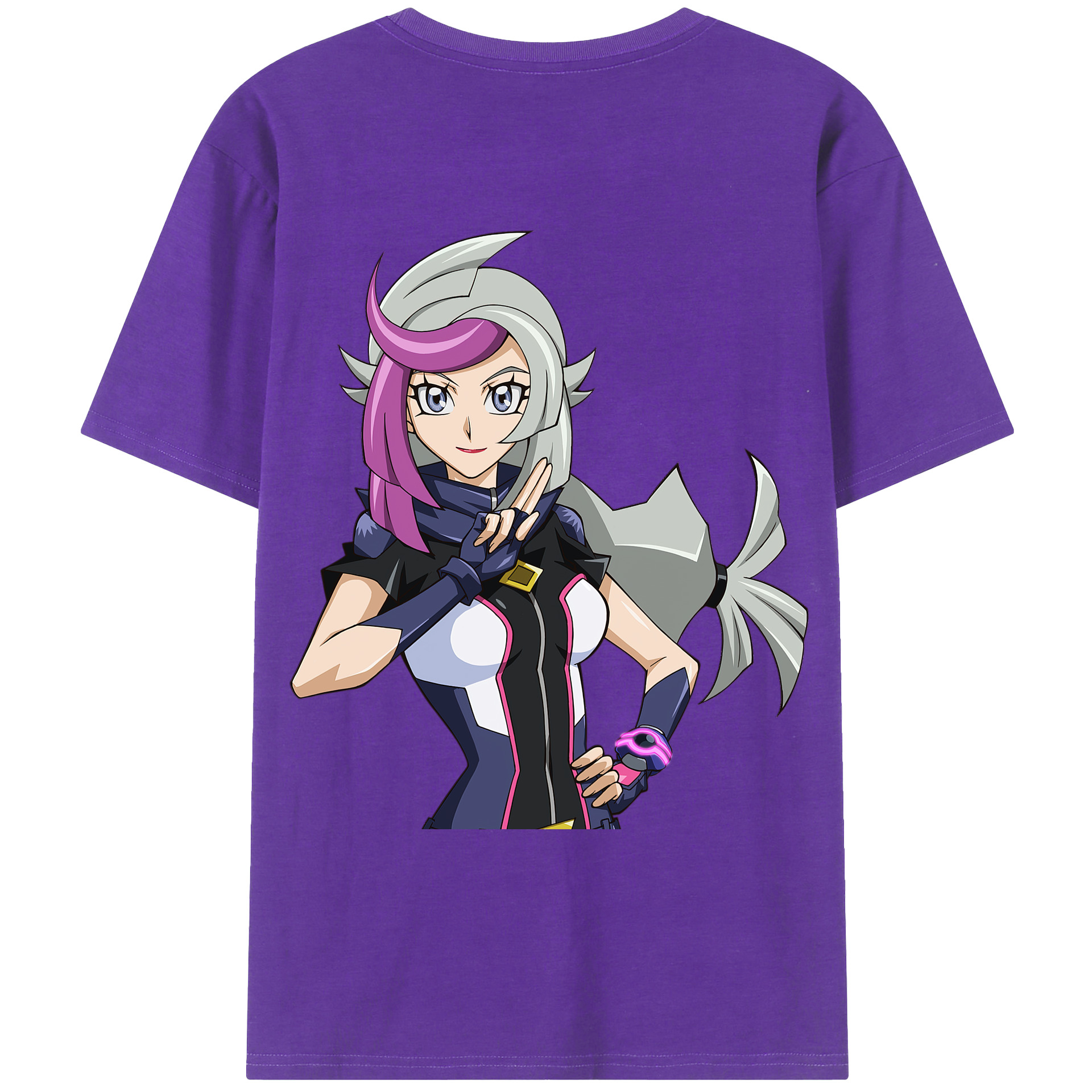 （画像用） 遊☆戯☆王 Yu-Gi-Oh! 綿100％ メンズ半袖Tシャツ（バックプリント） 通気性