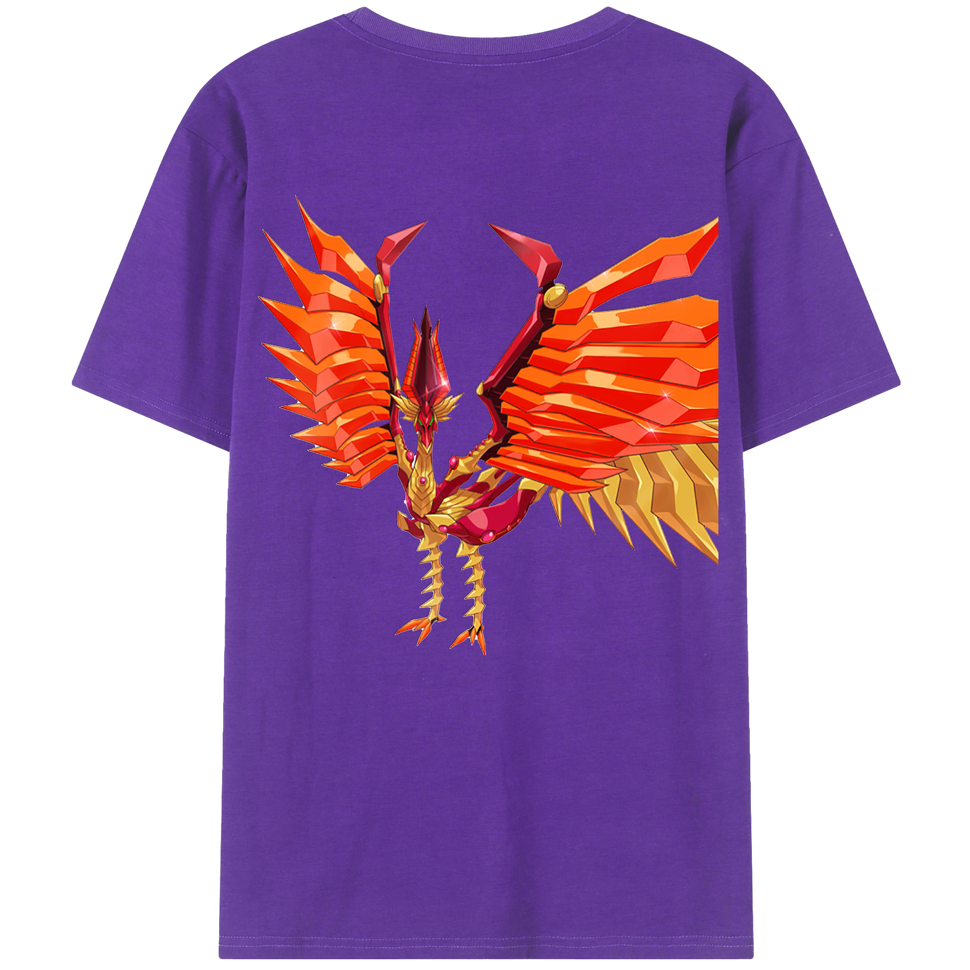 （画像用） 遊☆戯☆王 Yu-Gi-Oh! 綿100％ メンズ半袖Tシャツ（バックプリント） 通気性