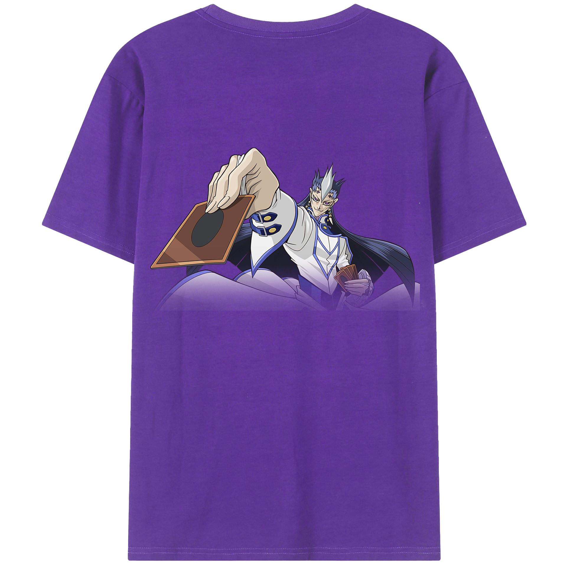 （画像用） 遊☆戯☆王 Yu-Gi-Oh! 綿100％ メンズ半袖Tシャツ（バックプリント） 通気性