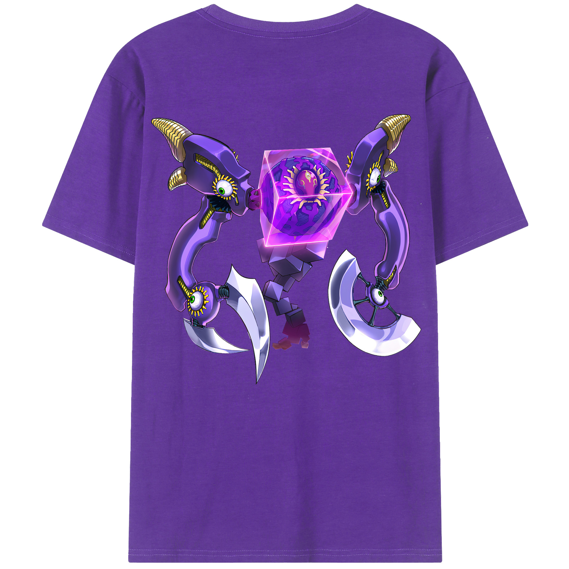 （画像用） 遊☆戯☆王 Yu-Gi-Oh! 綿100％ メンズ半袖Tシャツ（バックプリント） 通気性