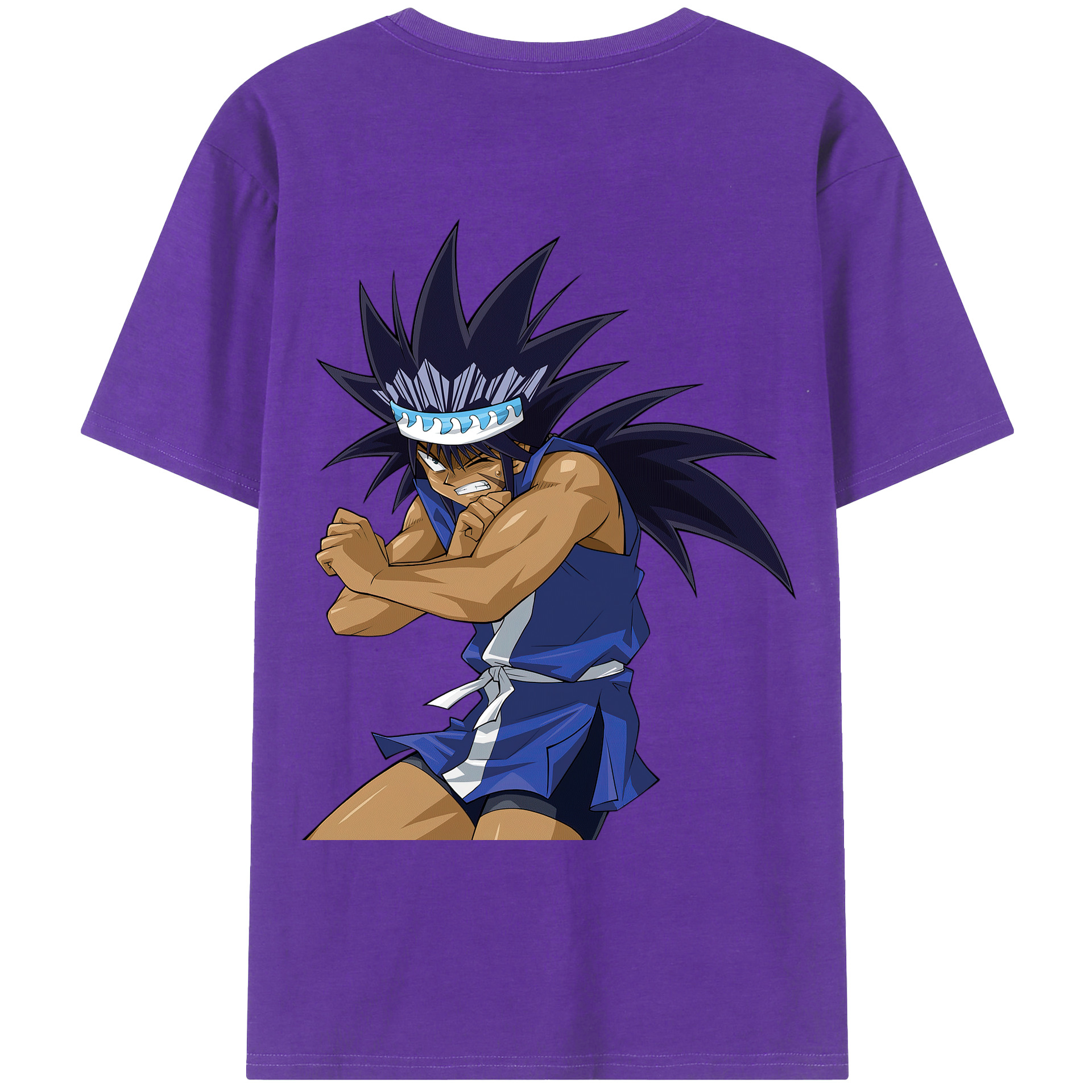 （画像用） 遊☆戯☆王 Yu-Gi-Oh! 綿100％ メンズ半袖Tシャツ（バックプリント） 通気性