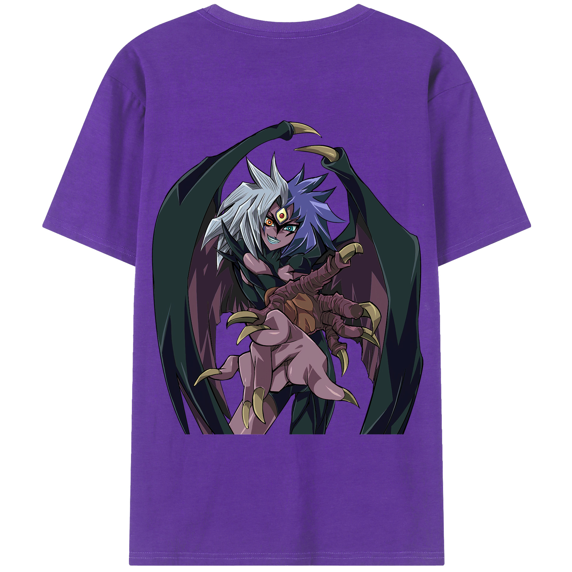 （画像用） 遊☆戯☆王 Yu-Gi-Oh! 綿100％ メンズ半袖Tシャツ（バックプリント） 通気性