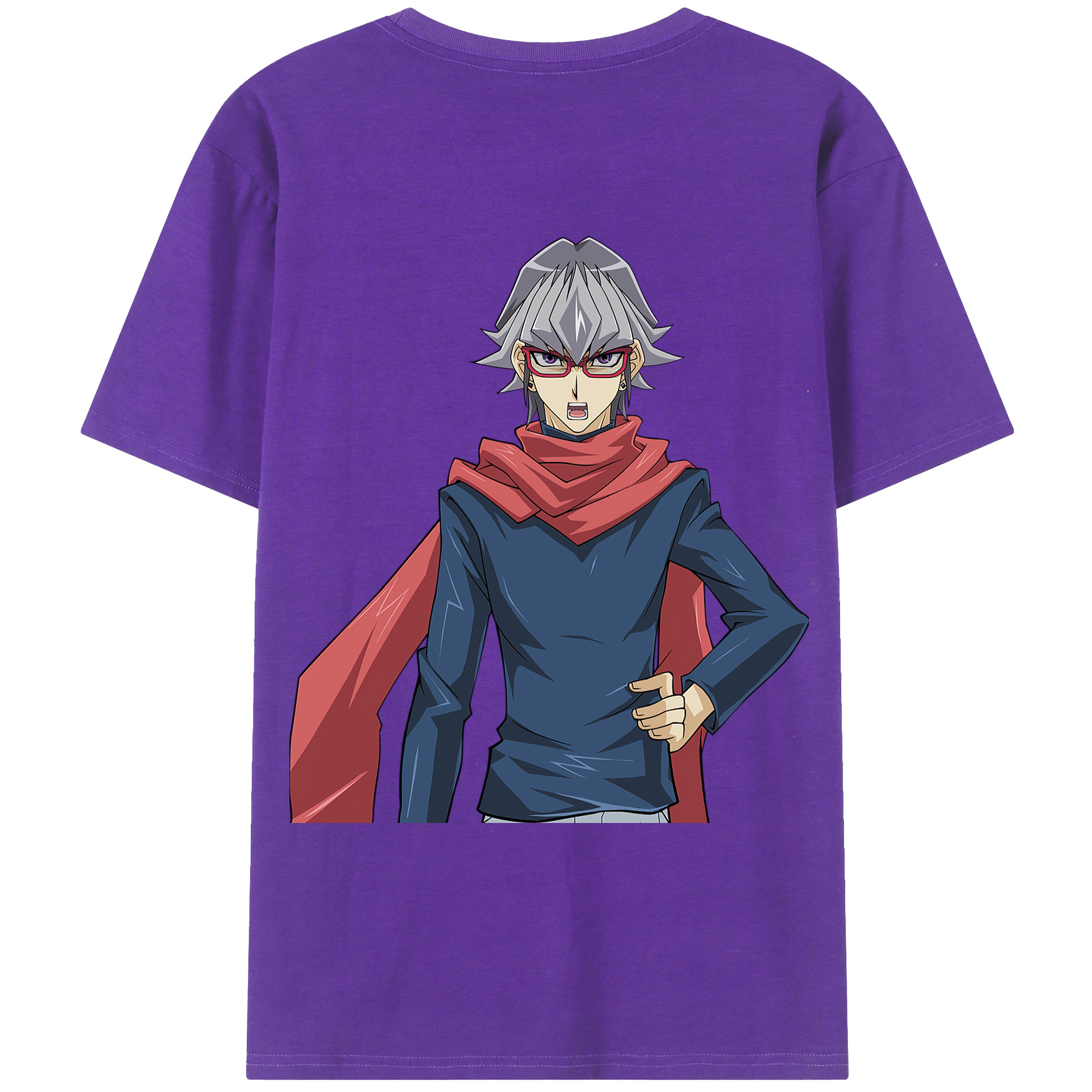 （画像用） 遊☆戯☆王 Yu-Gi-Oh! 綿100％ メンズ半袖Tシャツ（バックプリント） 通気性
