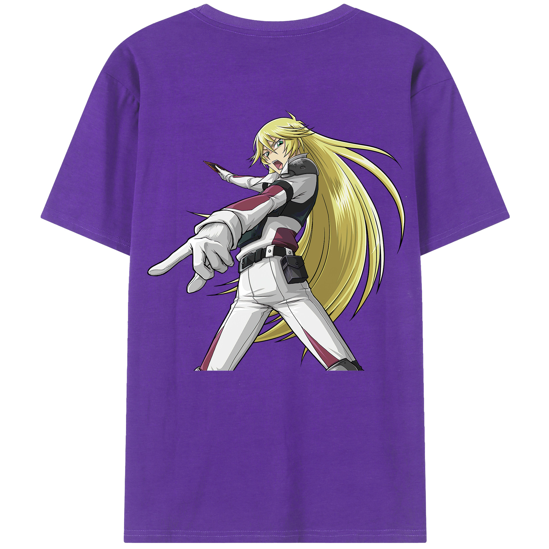 （画像用） 遊☆戯☆王 Yu-Gi-Oh! 綿100％ メンズ半袖Tシャツ（バックプリント） 通気性