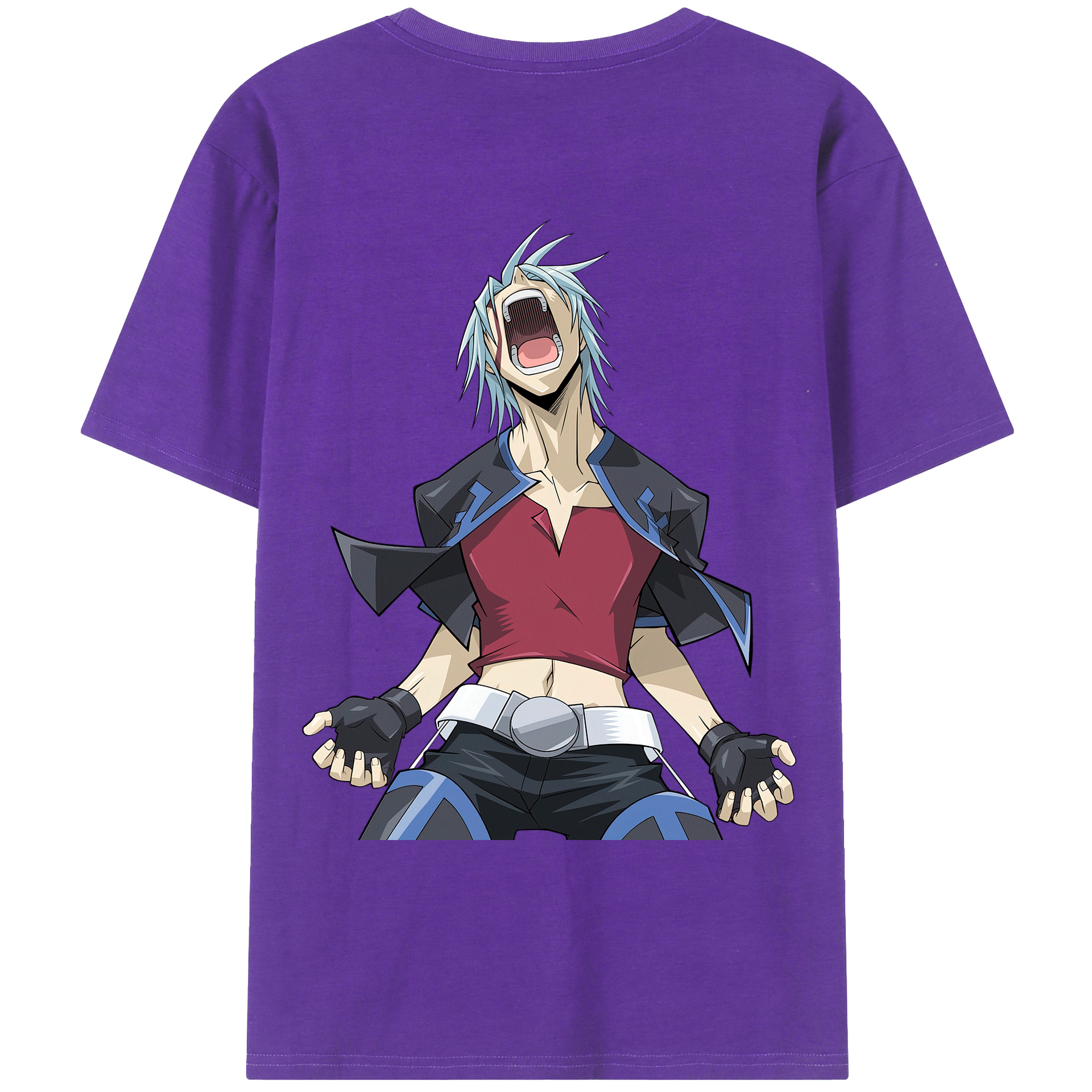（画像用） 遊☆戯☆王 Yu-Gi-Oh! 綿100％ メンズ半袖Tシャツ（バックプリント） 通気性
