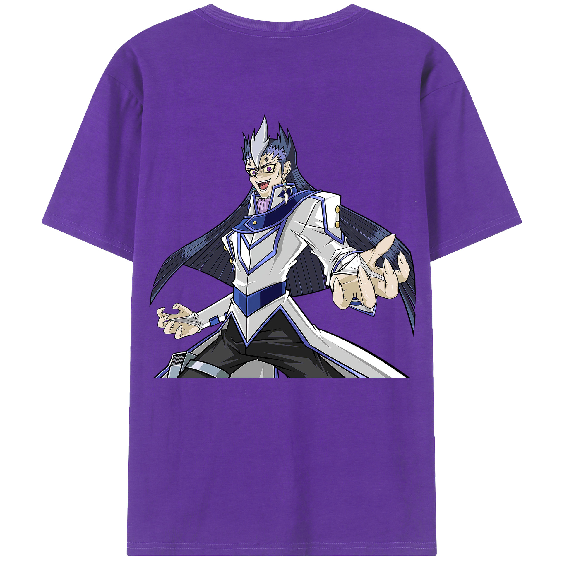 （画像用） 遊☆戯☆王 Yu-Gi-Oh! 綿100％ メンズ半袖Tシャツ（バックプリント） 通気性