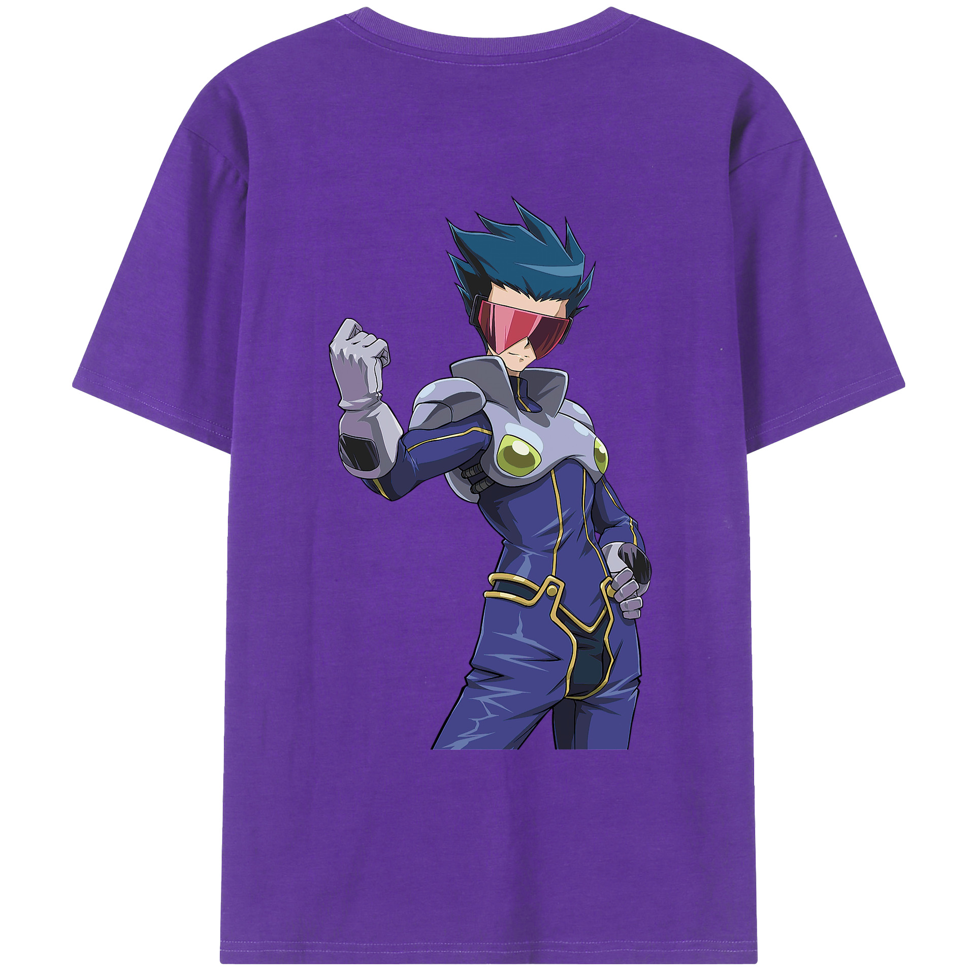 （画像用） 遊☆戯☆王 Yu-Gi-Oh! 綿100％ メンズ半袖Tシャツ（バックプリント） 通気性