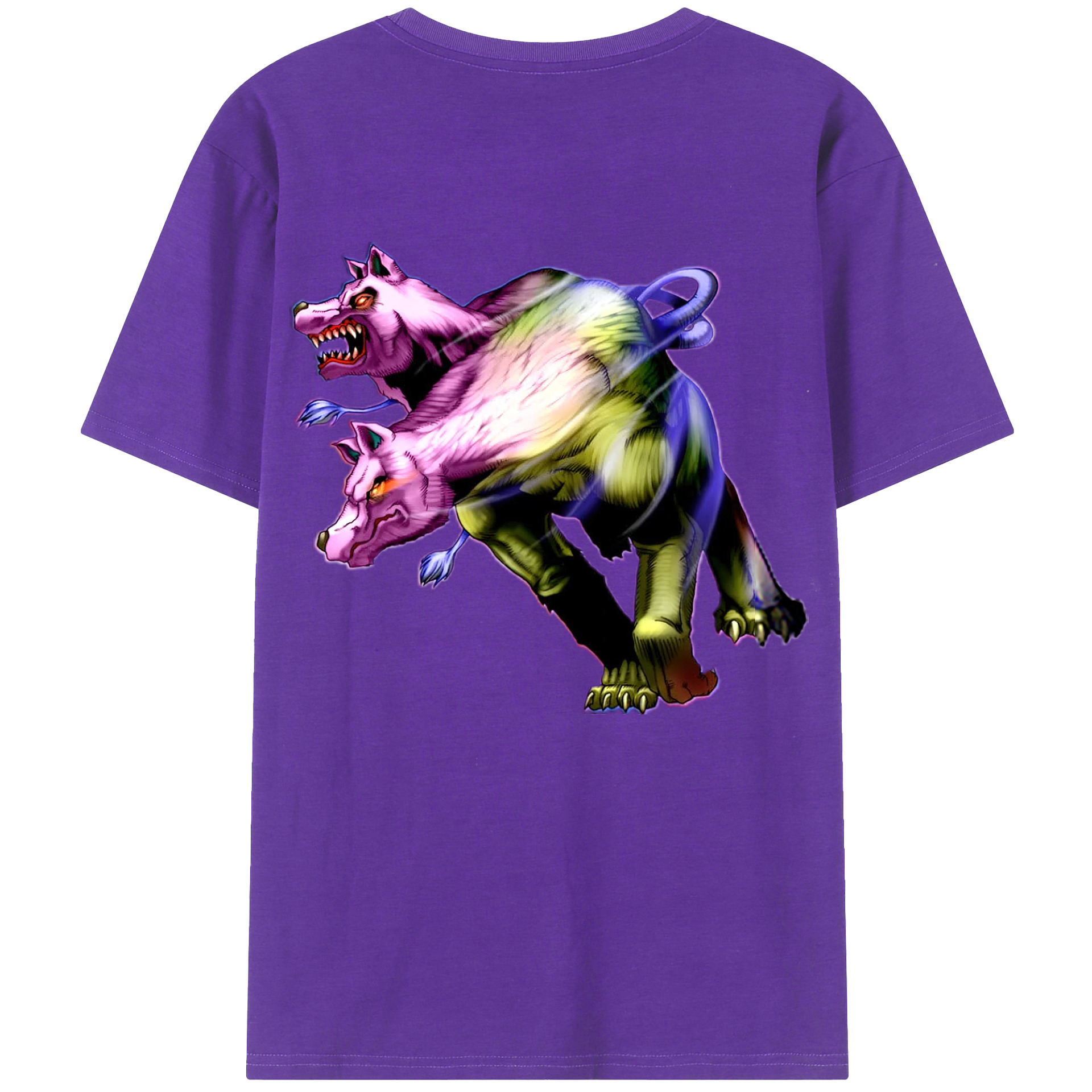 （画像用） 遊☆戯☆王 Yu-Gi-Oh! 綿100％ メンズ半袖Tシャツ（バックプリント） 通気性