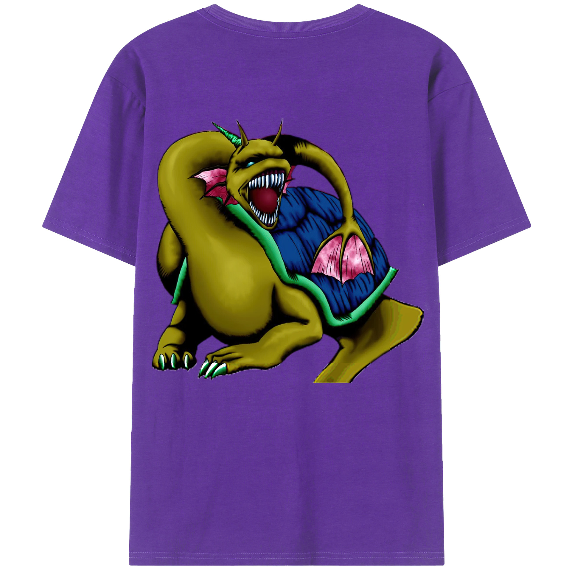 （画像用） 遊☆戯☆王 Yu-Gi-Oh! 綿100％ メンズ半袖Tシャツ（バックプリント） 通気性
