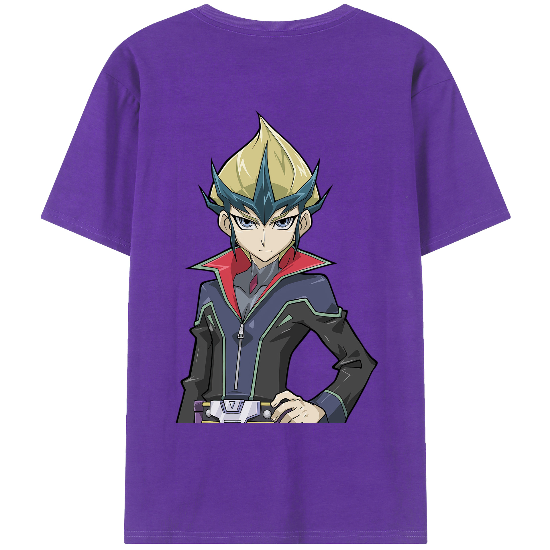 （画像用） 遊☆戯☆王 Yu-Gi-Oh! 綿100％ メンズ半袖Tシャツ（バックプリント） 通気性