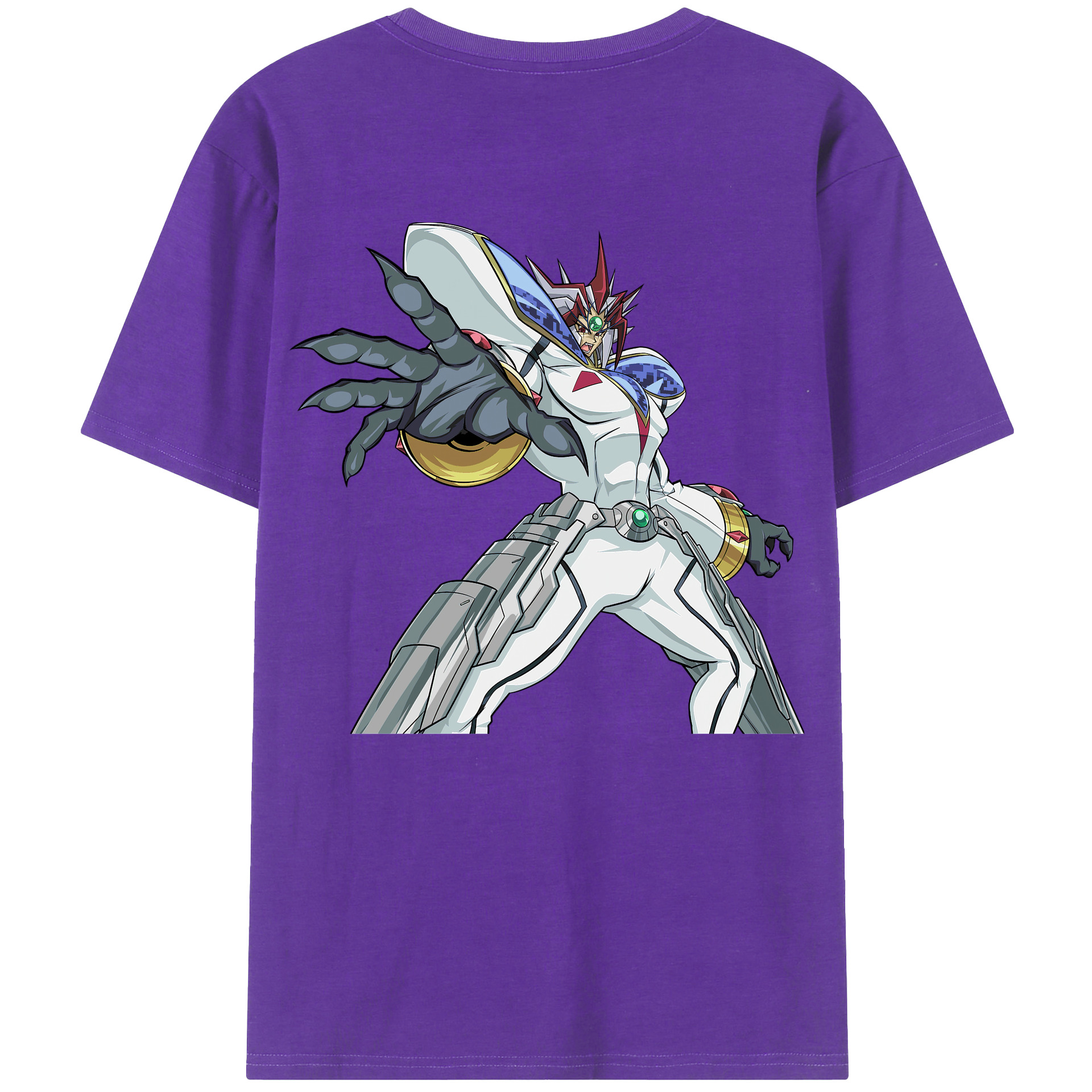 （画像用） 遊☆戯☆王 Yu-Gi-Oh! 綿100％ メンズ半袖Tシャツ（バックプリント） 通気性