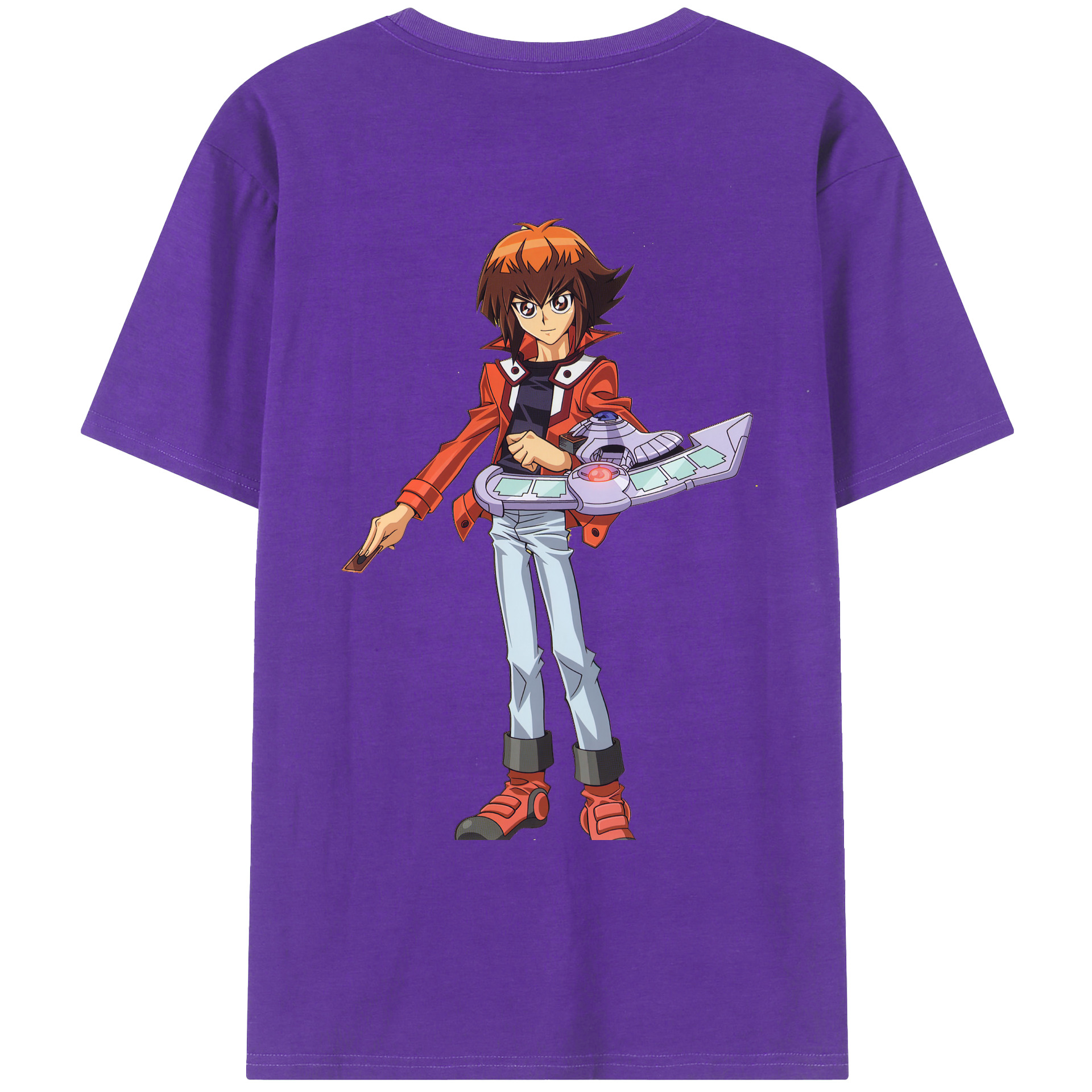 （画像用） 遊☆戯☆王 Yu-Gi-Oh! 綿100％ メンズ半袖Tシャツ（バックプリント） 通気性