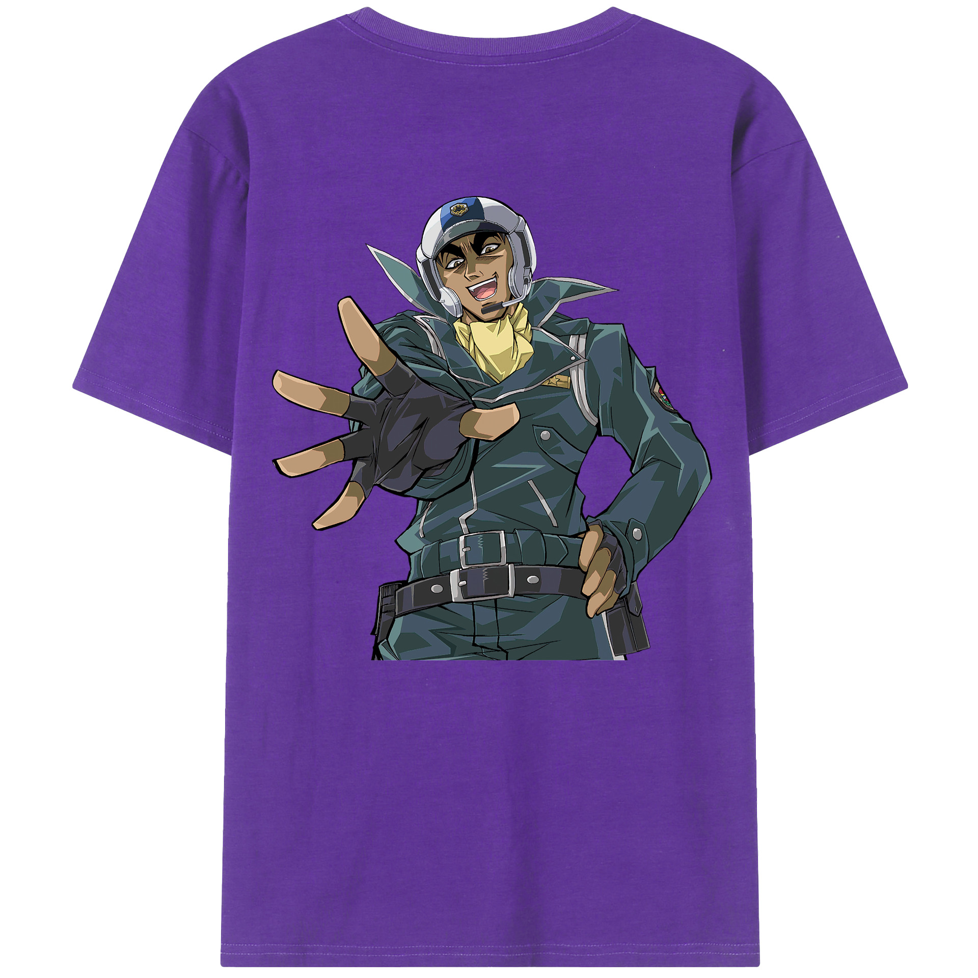 （画像用） 遊☆戯☆王 Yu-Gi-Oh! 綿100％ メンズ半袖Tシャツ（バックプリント） 通気性