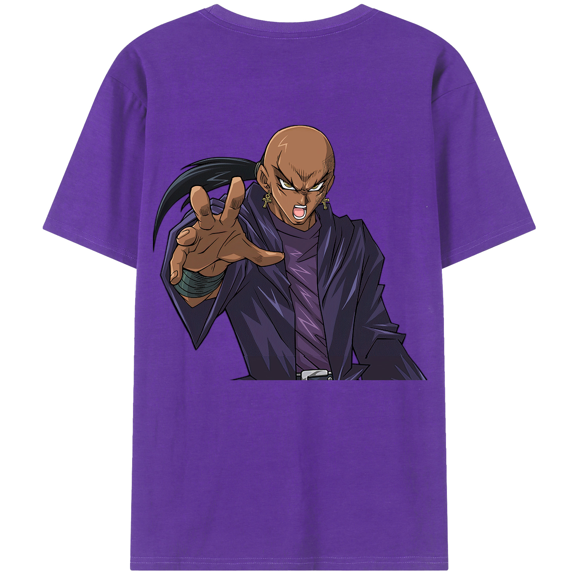 （画像用） 遊☆戯☆王 Yu-Gi-Oh! 綿100％ メンズ半袖Tシャツ（バックプリント） 通気性