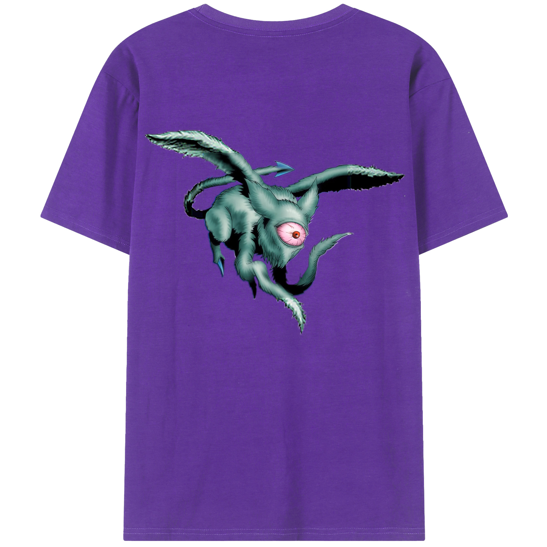（画像用） 遊☆戯☆王 Yu-Gi-Oh! 綿100％ メンズ半袖Tシャツ（バックプリント） 通気性
