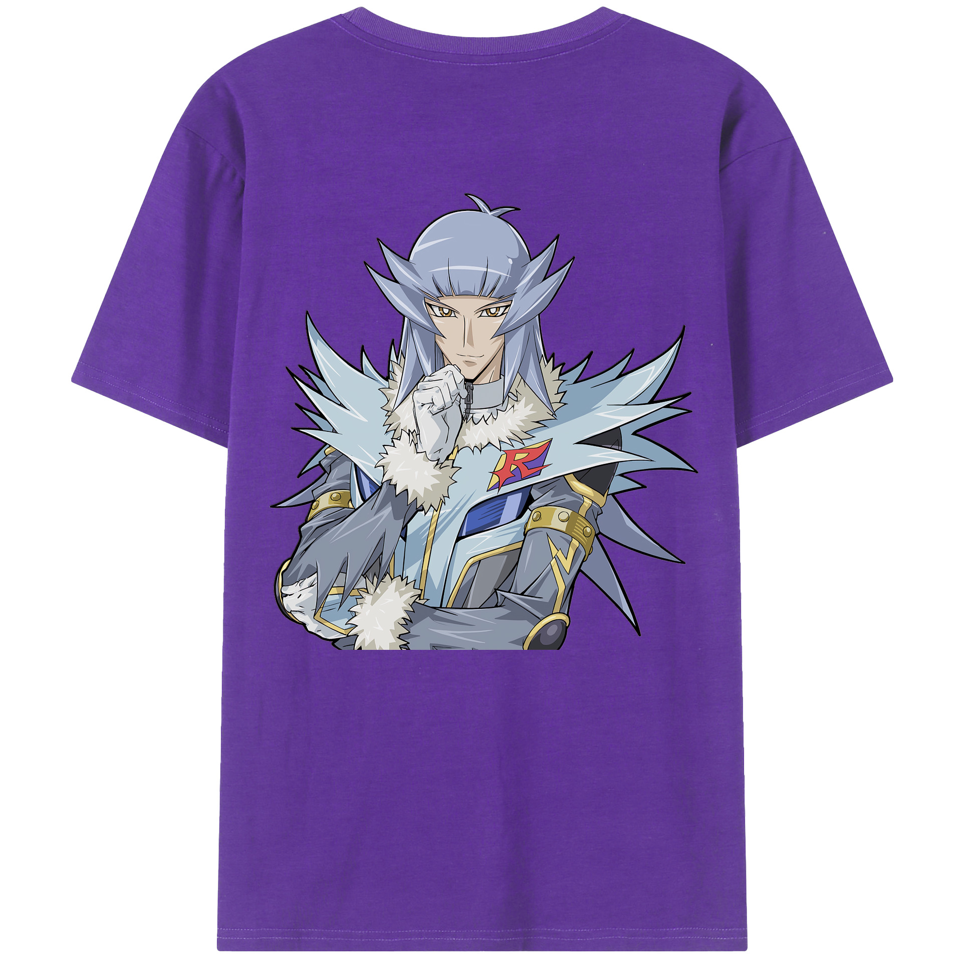 （画像用） 遊☆戯☆王 Yu-Gi-Oh! 綿100％ メンズ半袖Tシャツ（バックプリント） 通気性