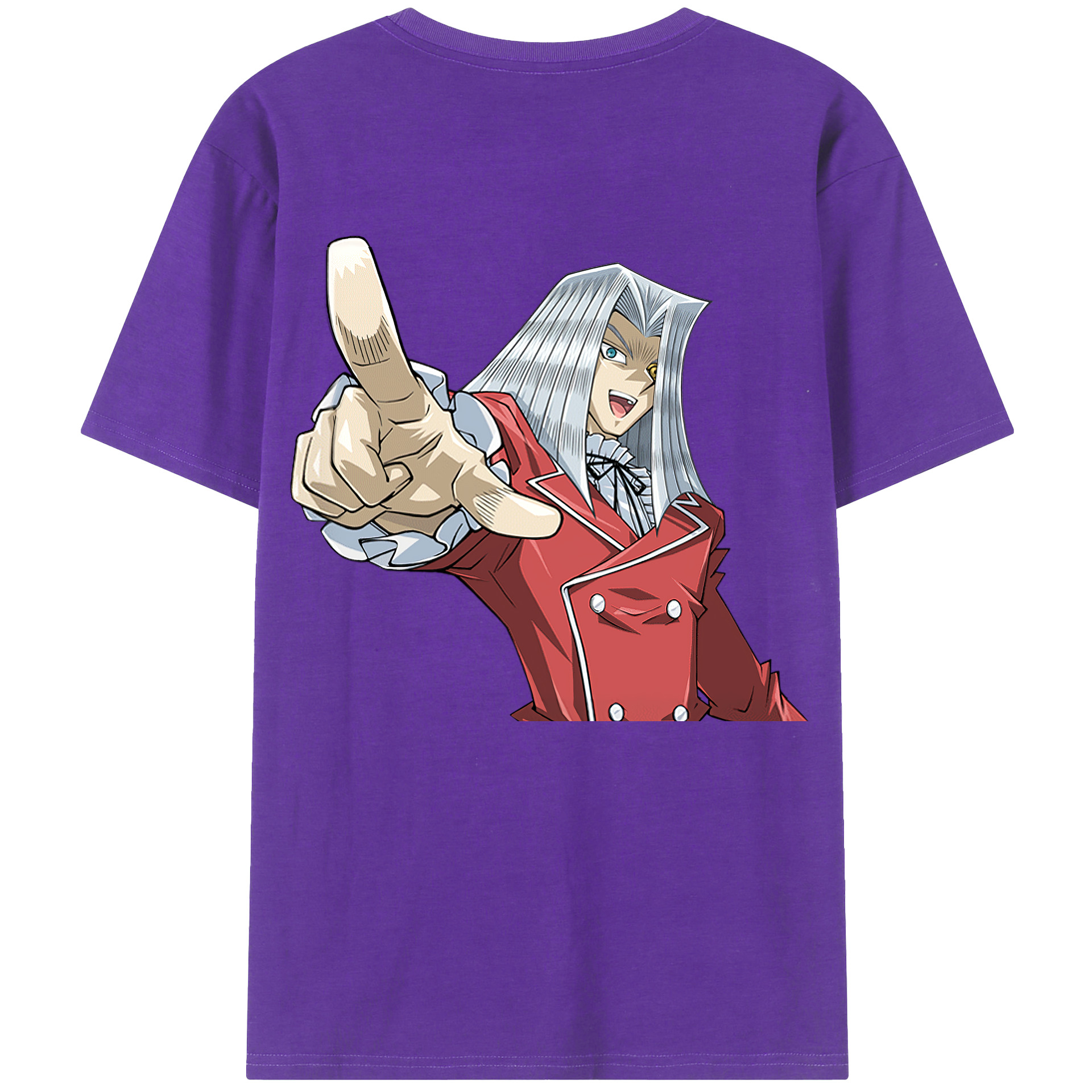 （画像用） 遊☆戯☆王 Yu-Gi-Oh! 綿100％ メンズ半袖Tシャツ（バックプリント） 通気性