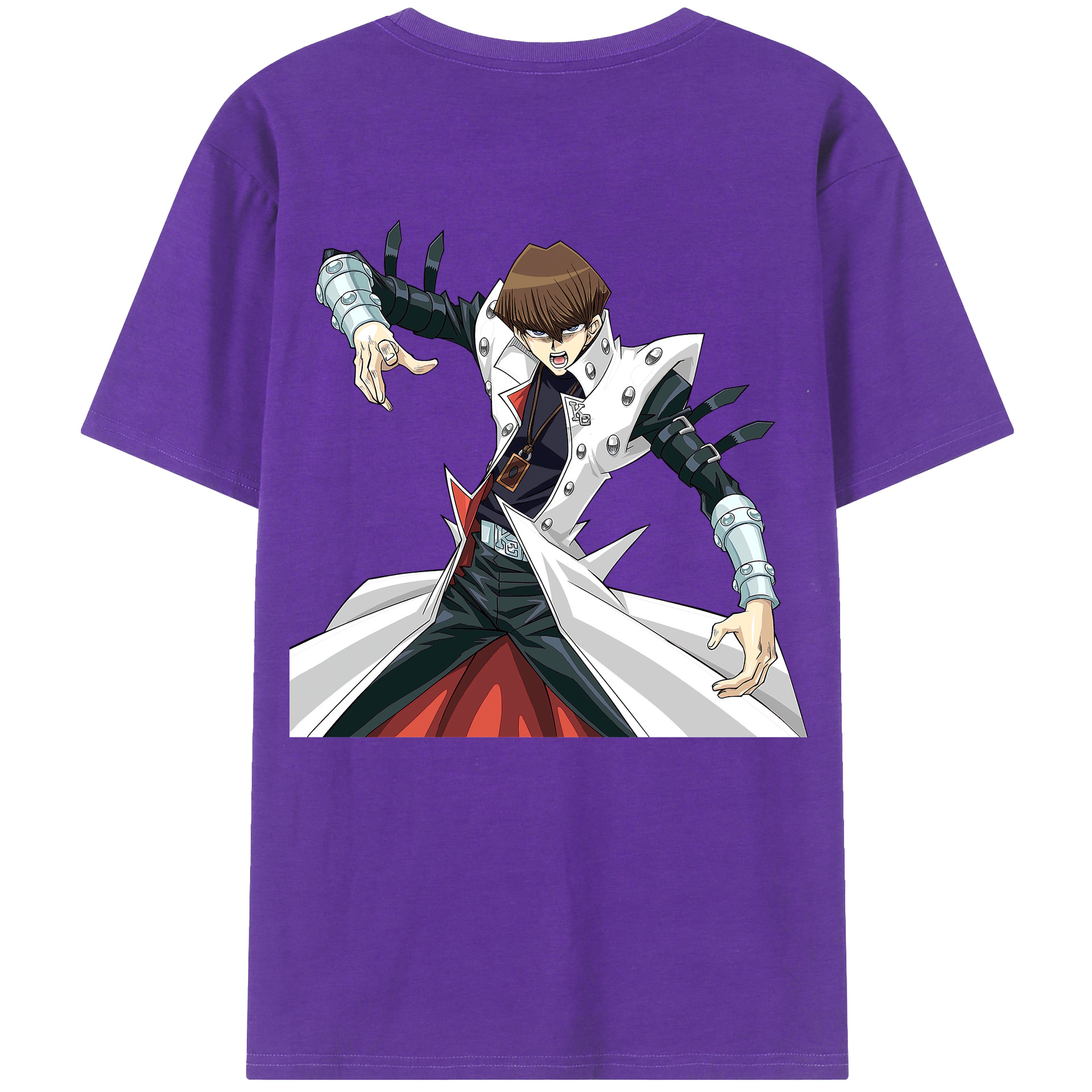 （画像用） 遊☆戯☆王 Yu-Gi-Oh! 綿100％ メンズ半袖Tシャツ（バックプリント） 通気性