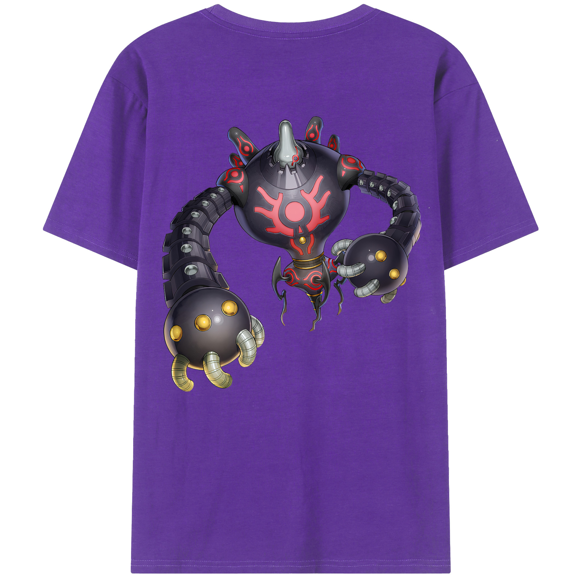 （画像用） 遊☆戯☆王 Yu-Gi-Oh! 綿100％ メンズ半袖Tシャツ（バックプリント） 通気性