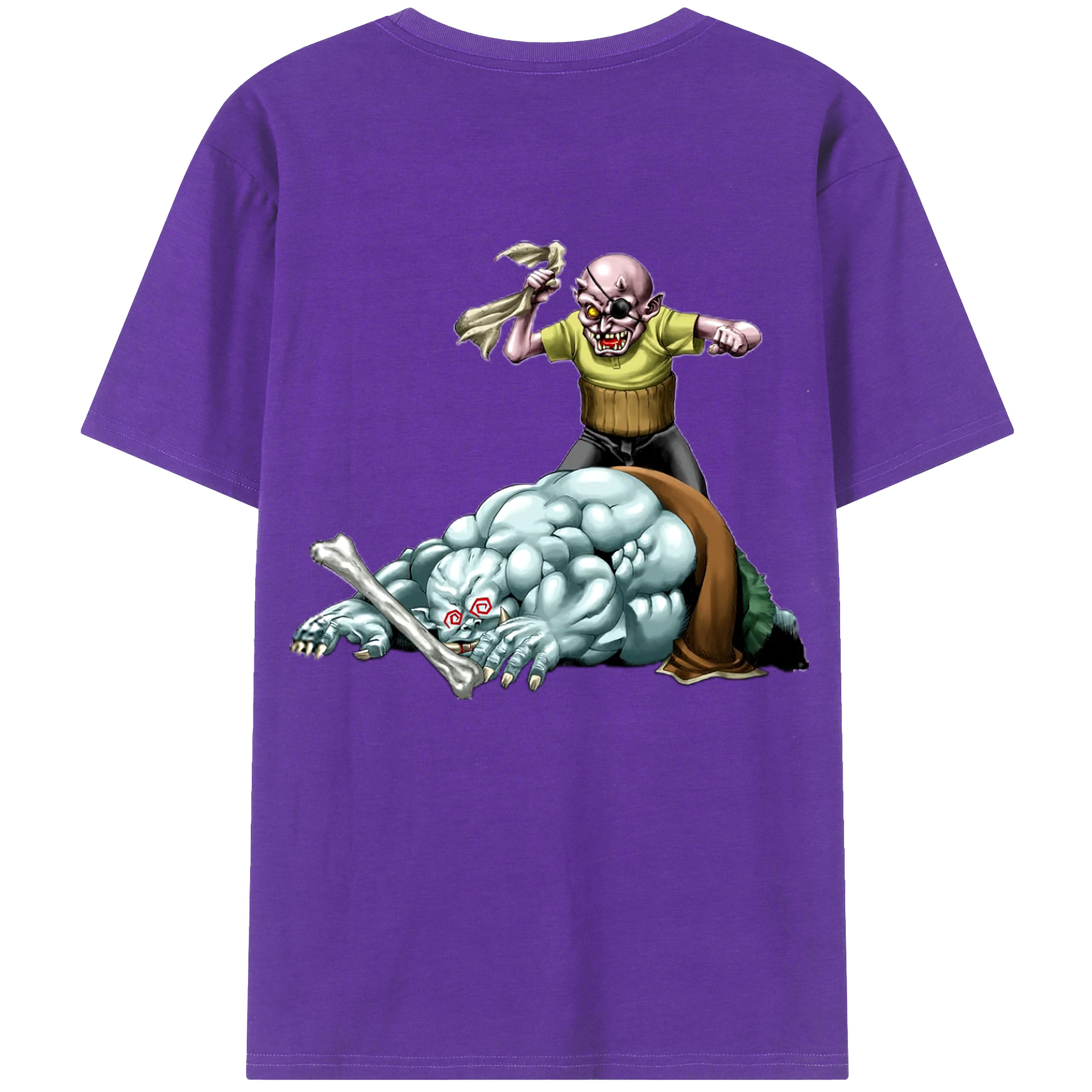 （画像用） 遊☆戯☆王 Yu-Gi-Oh! 綿100％ メンズ半袖Tシャツ（バックプリント） 通気性