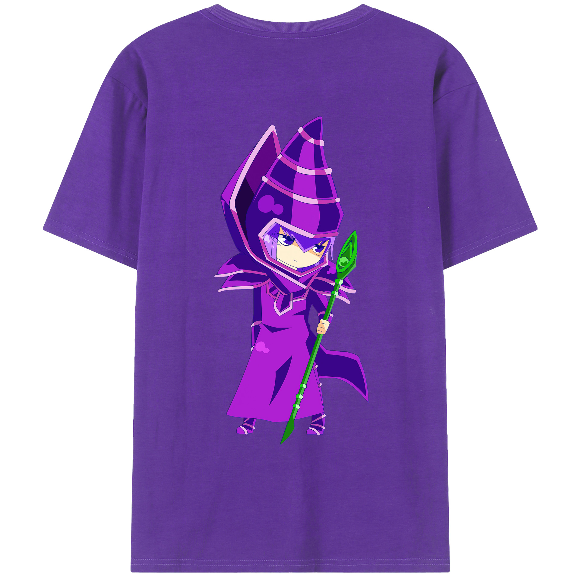 （画像用） 遊☆戯☆王 Yu-Gi-Oh! 綿100％ メンズ半袖Tシャツ（バックプリント） 通気性