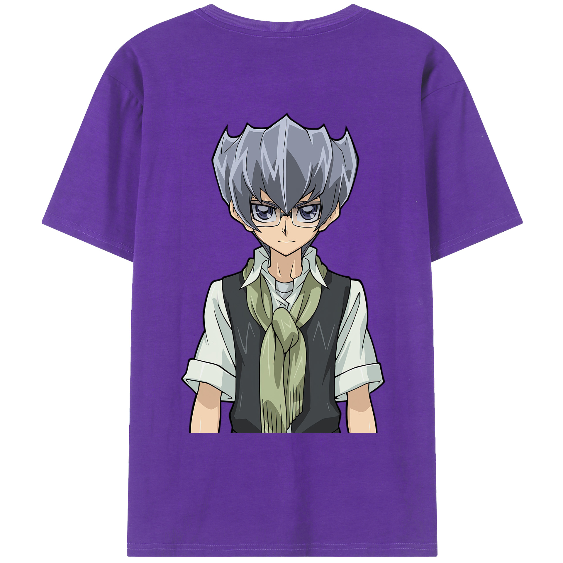 （画像用） 遊☆戯☆王 Yu-Gi-Oh! 綿100％ メンズ半袖Tシャツ（バックプリント） 通気性