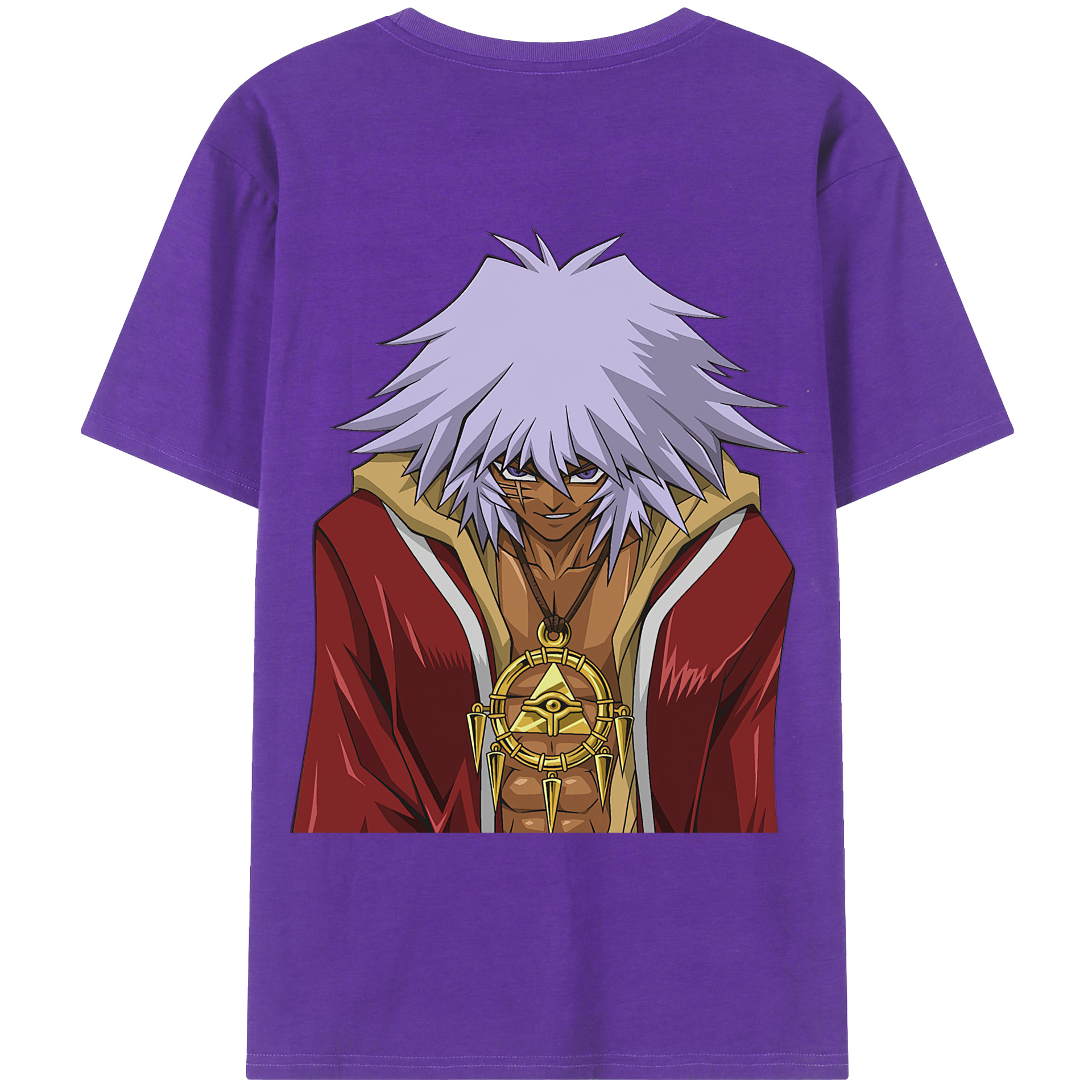 （画像用） 遊☆戯☆王 Yu-Gi-Oh! 綿100％ メンズ半袖Tシャツ（バックプリント） 通気性