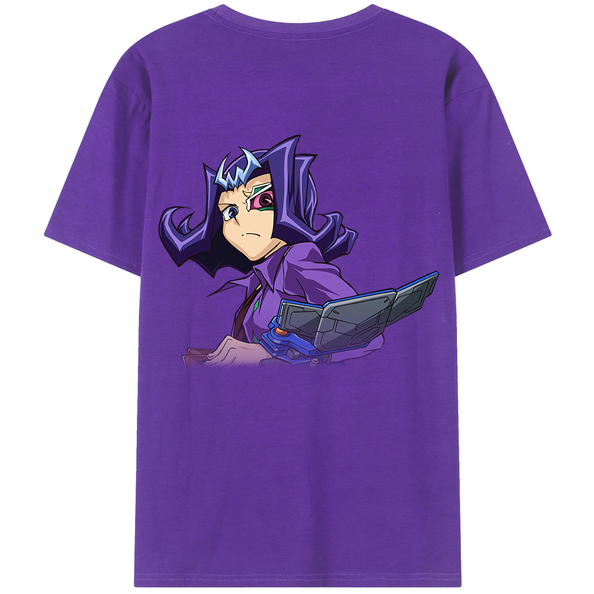 （画像用） 遊☆戯☆王 Yu-Gi-Oh! 綿100％ メンズ半袖Tシャツ（バックプリント） 通気性
