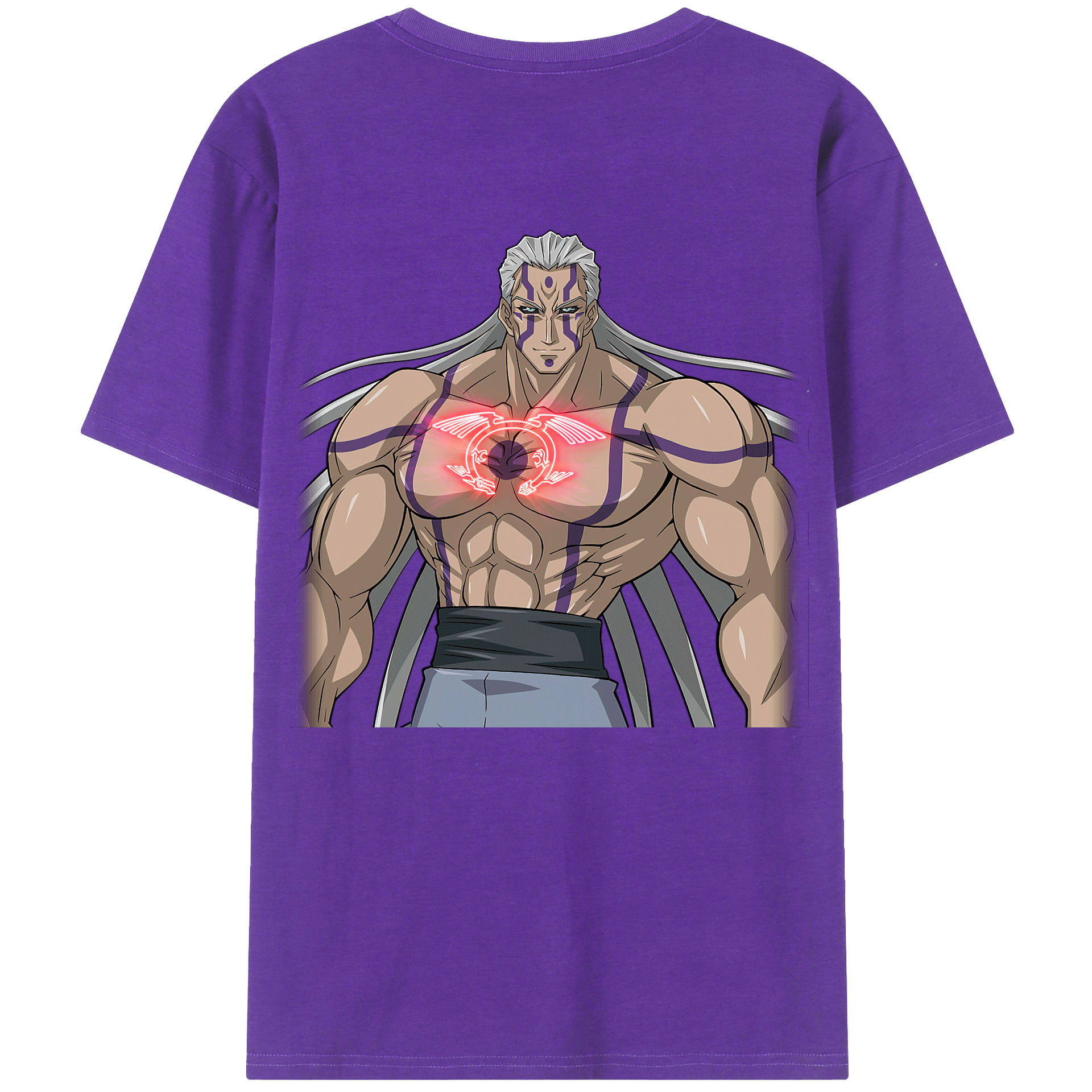 （画像用） 遊☆戯☆王 Yu-Gi-Oh! 綿100％ メンズ半袖Tシャツ（バックプリント） 通気性