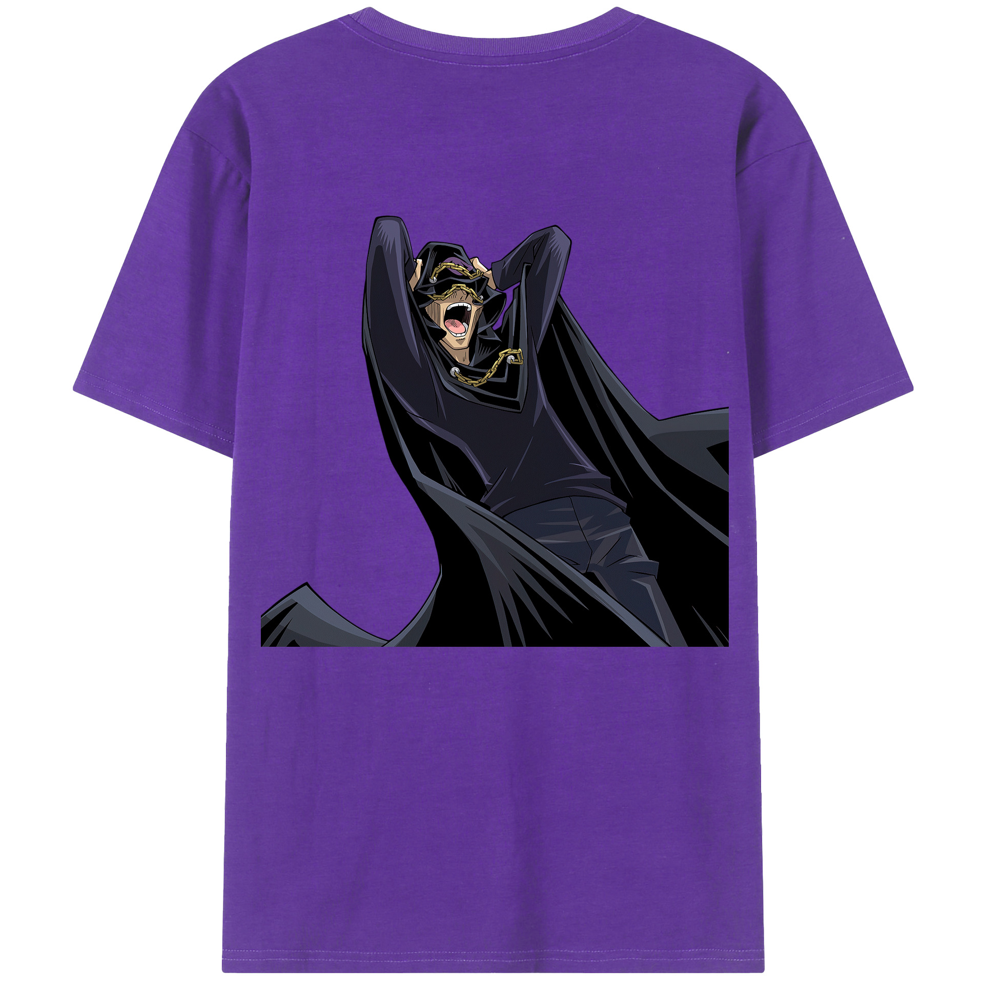 （画像用） 遊☆戯☆王 Yu-Gi-Oh! 綿100％ メンズ半袖Tシャツ（バックプリント） 通気性