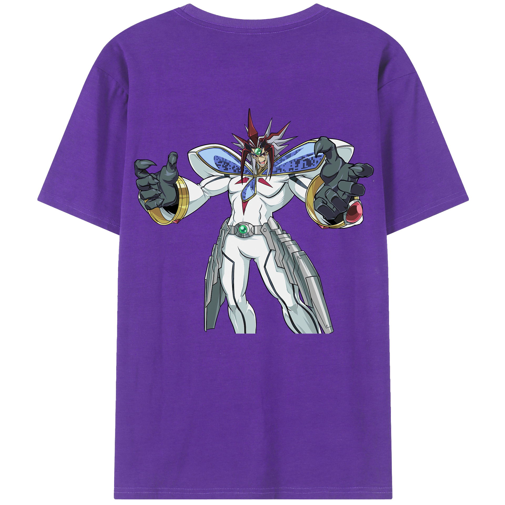 （画像用） 遊☆戯☆王 Yu-Gi-Oh! 綿100％ メンズ半袖Tシャツ（バックプリント） 通気性
