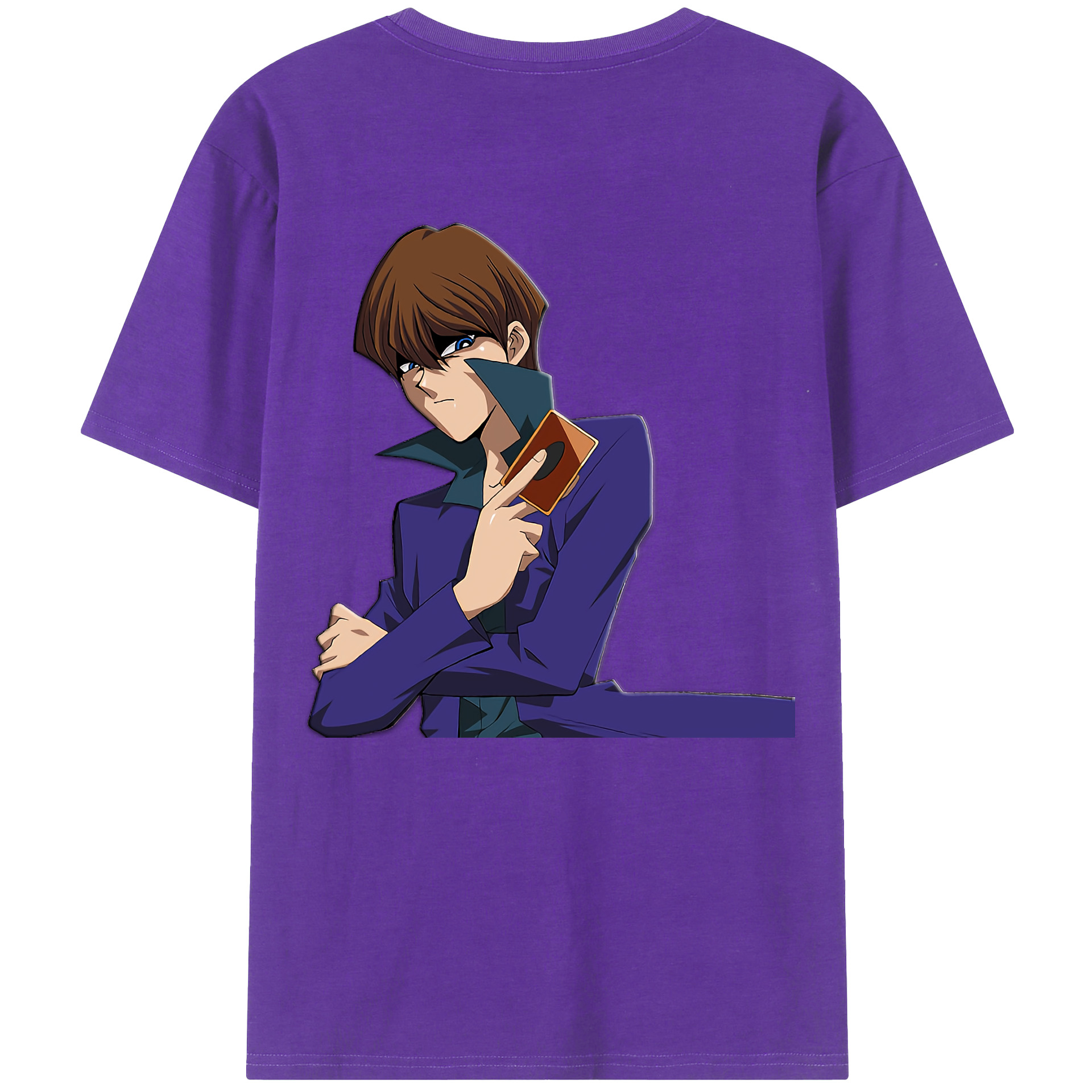 （画像用） 遊☆戯☆王 Yu-Gi-Oh! 綿100％ メンズ半袖Tシャツ（バックプリント） 通気性