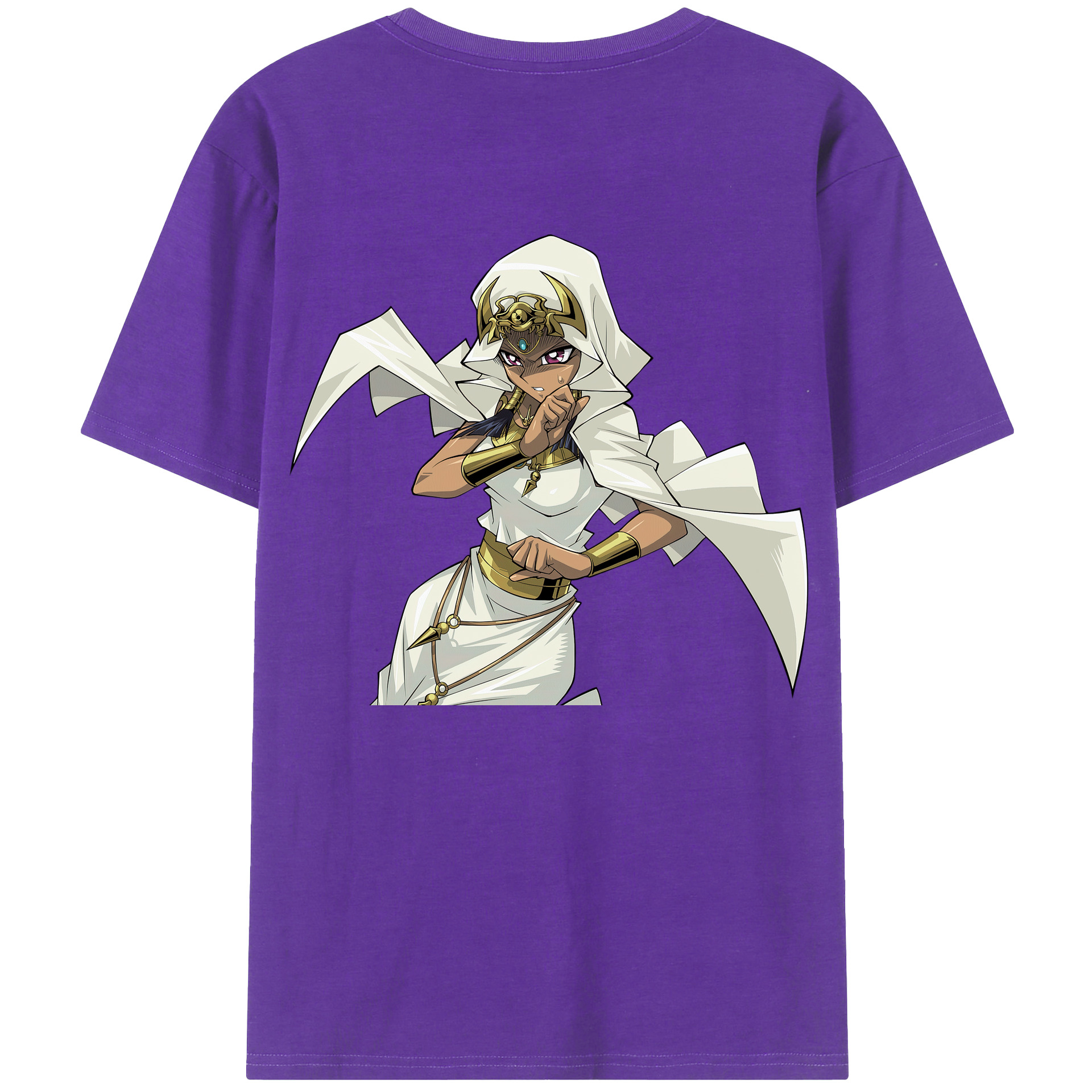 （画像用） 遊☆戯☆王 Yu-Gi-Oh! 綿100％ メンズ半袖Tシャツ（バックプリント） 通気性