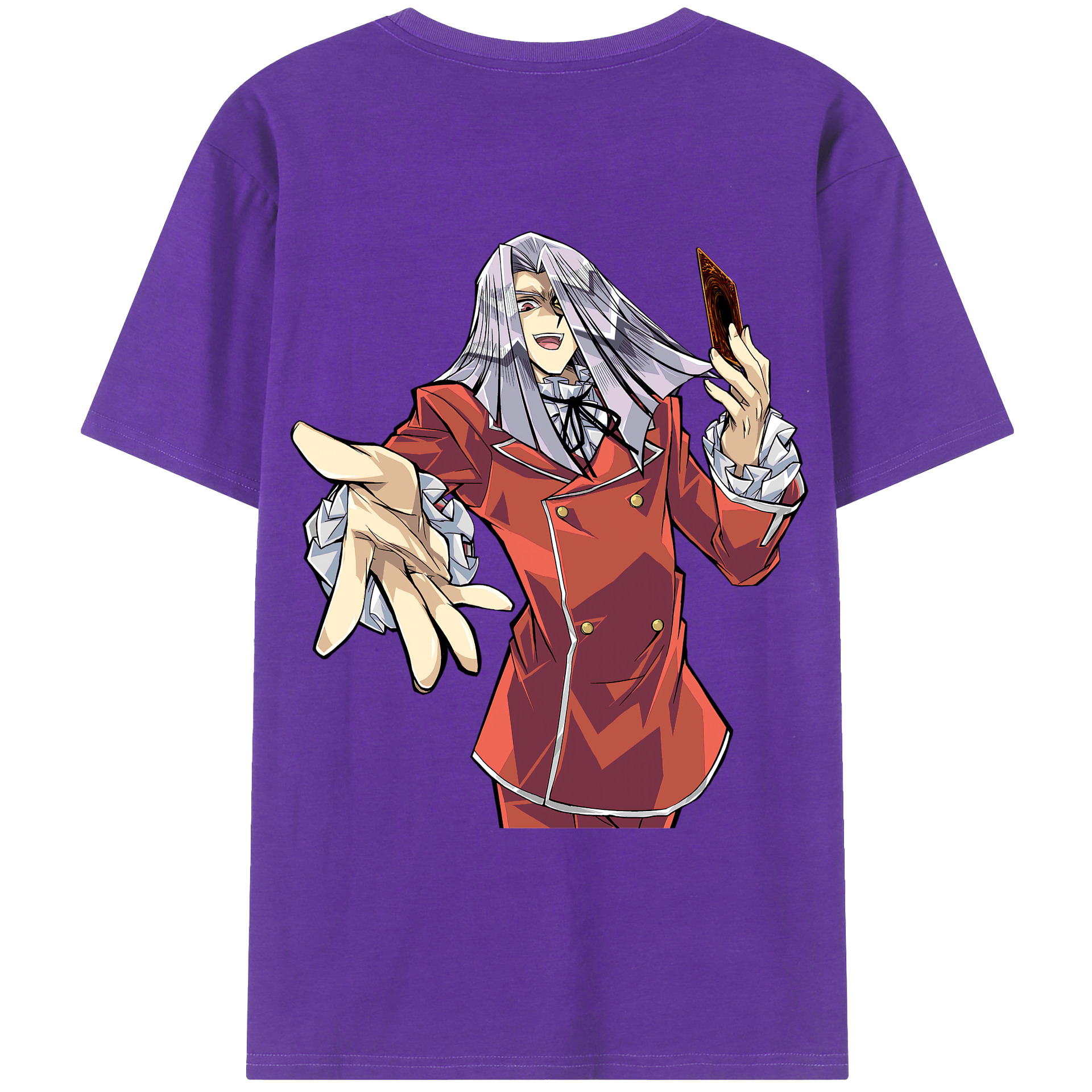 （画像用） 遊☆戯☆王 Yu-Gi-Oh! 綿100％ メンズ半袖Tシャツ（バックプリント） 通気性