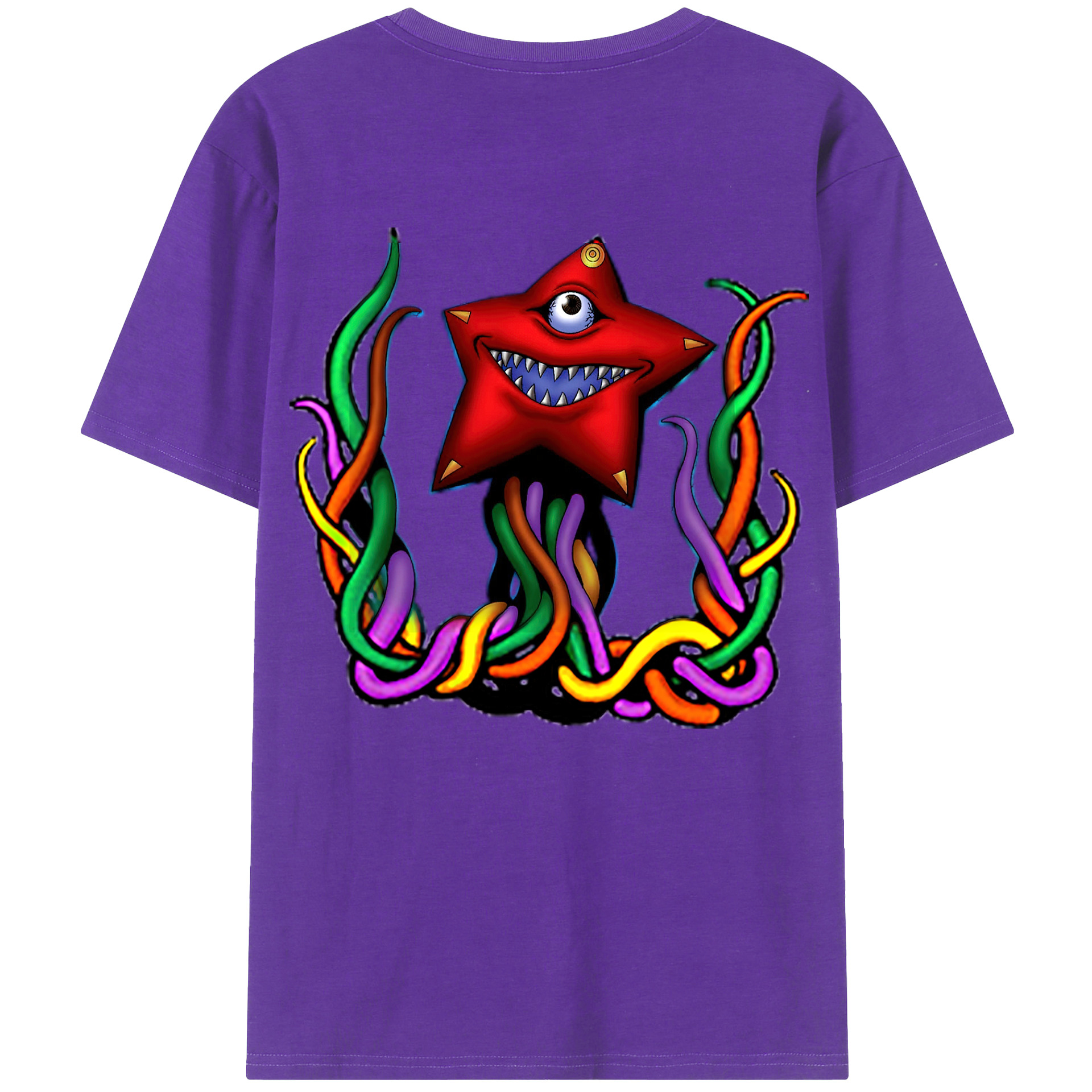 （画像用） 遊☆戯☆王 Yu-Gi-Oh! 綿100％ メンズ半袖Tシャツ（バックプリント） 通気性