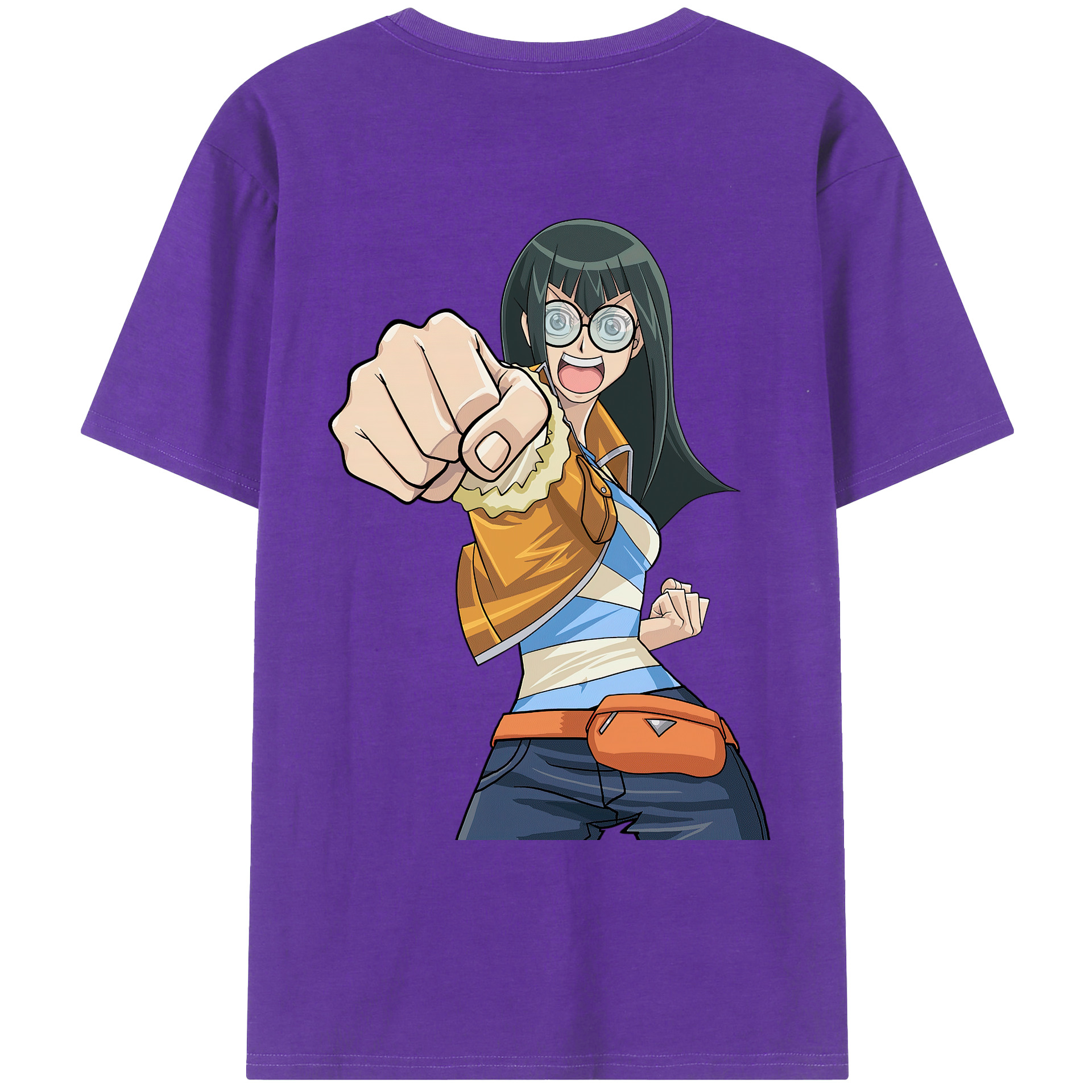 （画像用） 遊☆戯☆王 Yu-Gi-Oh! 綿100％ メンズ半袖Tシャツ（バックプリント） 通気性