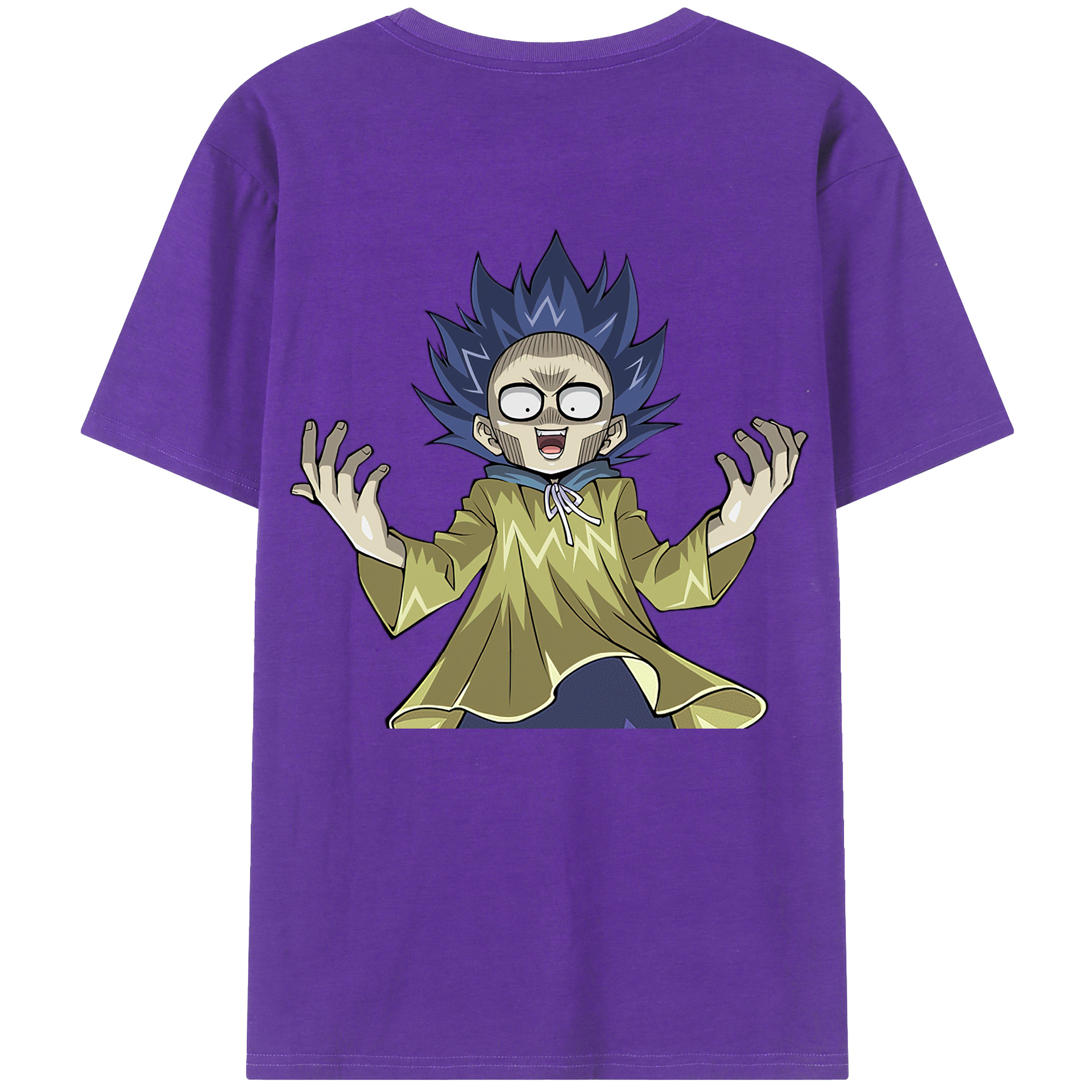 （画像用） 遊☆戯☆王 Yu-Gi-Oh! 綿100％ メンズ半袖Tシャツ（バックプリント） 通気性