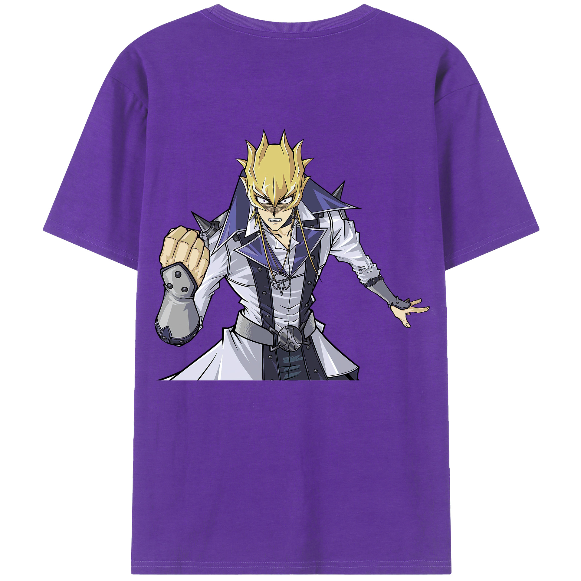 （画像用） 遊☆戯☆王 Yu-Gi-Oh! 綿100％ メンズ半袖Tシャツ（バックプリント） 通気性