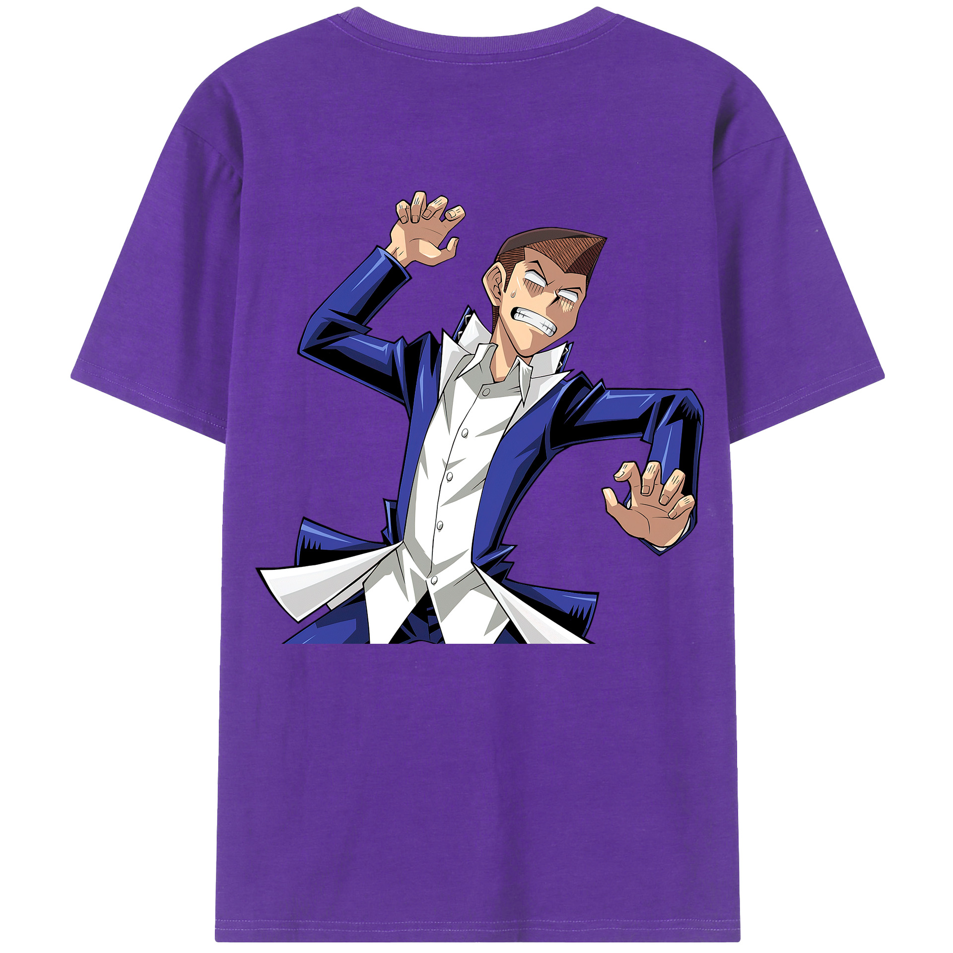 （画像用） 遊☆戯☆王 Yu-Gi-Oh! 綿100％ メンズ半袖Tシャツ（バックプリント） 通気性
