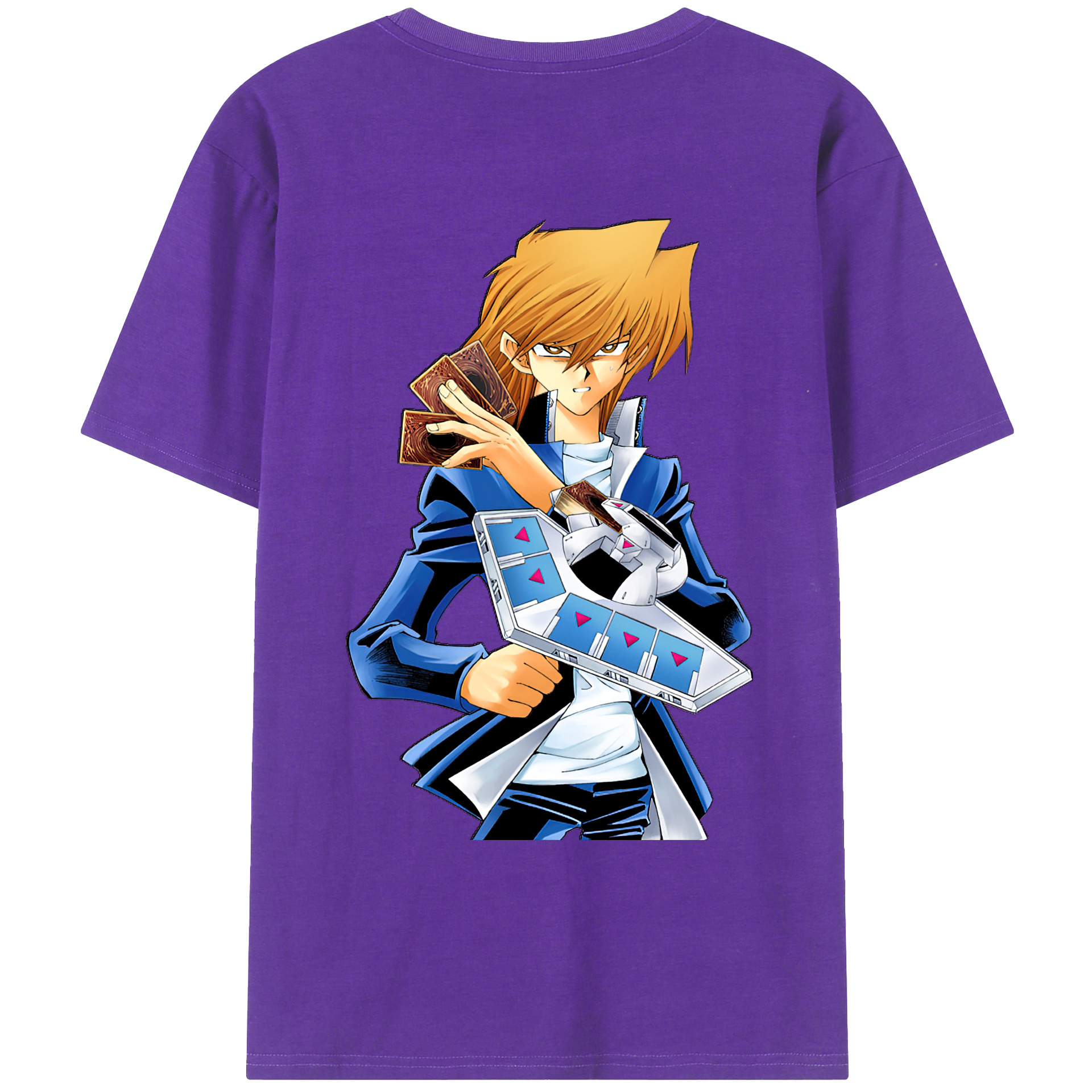 （画像用） 遊☆戯☆王 Yu-Gi-Oh! 綿100％ メンズ半袖Tシャツ（バックプリント） 通気性