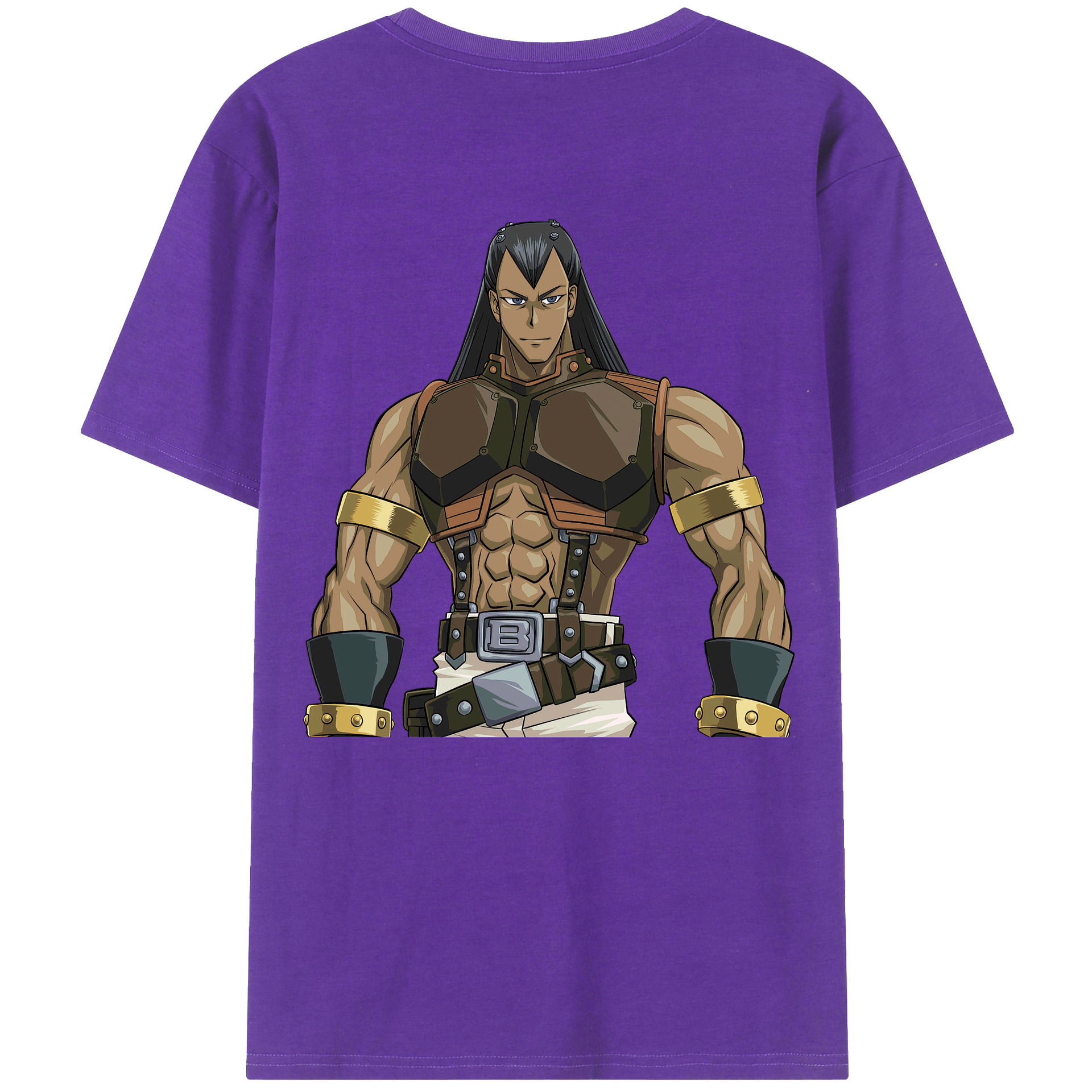 （画像用） 遊☆戯☆王 Yu-Gi-Oh! 綿100％ メンズ半袖Tシャツ（バックプリント） 通気性