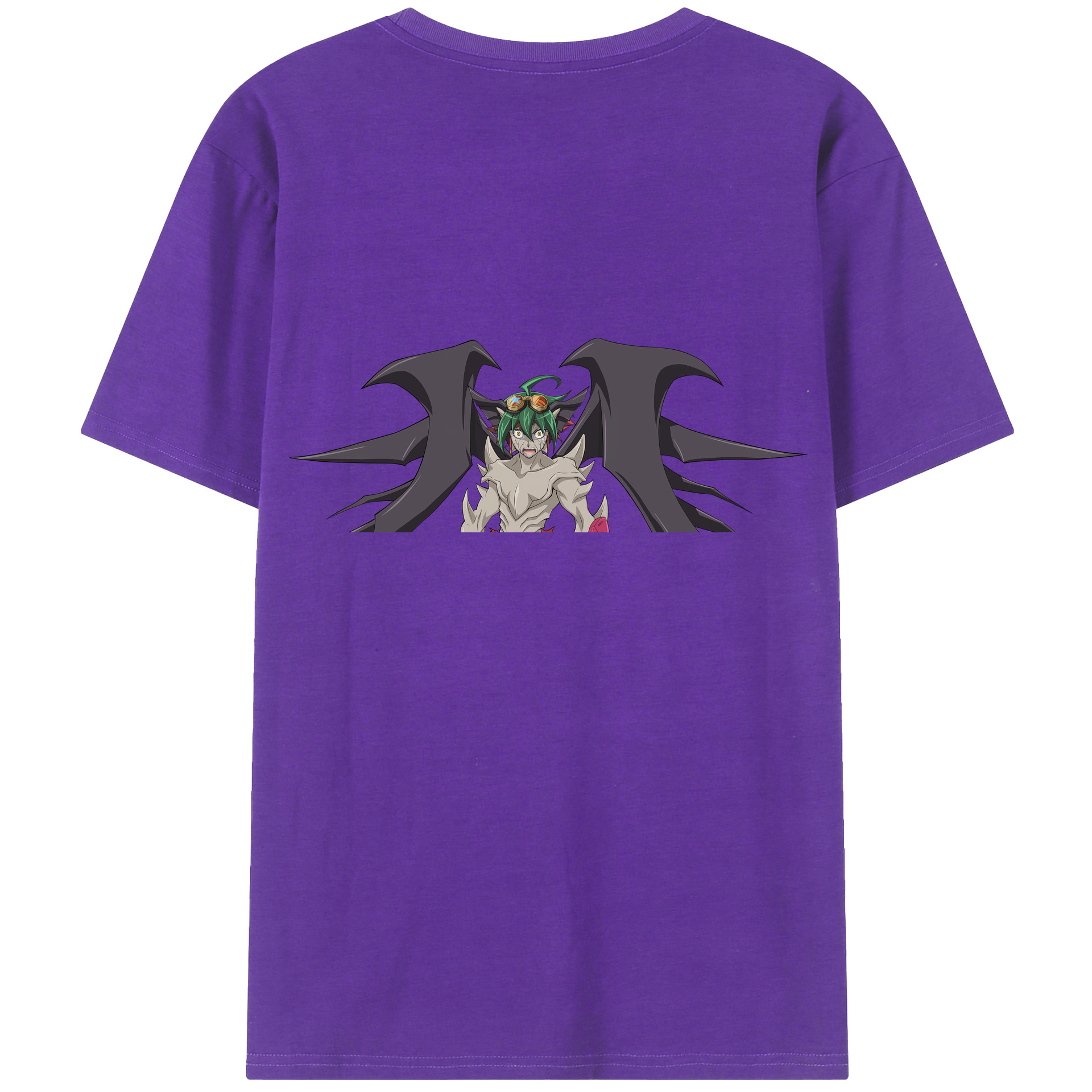 （画像用） 遊☆戯☆王 Yu-Gi-Oh! 綿100％ メンズ半袖Tシャツ（バックプリント） 通気性