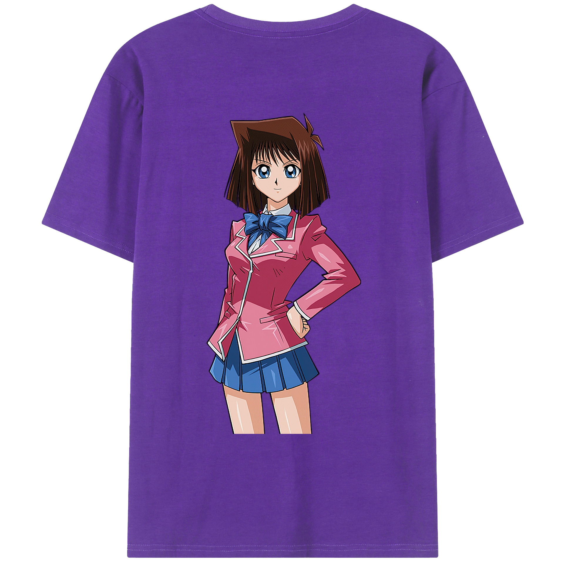 （画像用） 遊☆戯☆王 Yu-Gi-Oh! 綿100％ メンズ半袖Tシャツ（バックプリント） 通気性