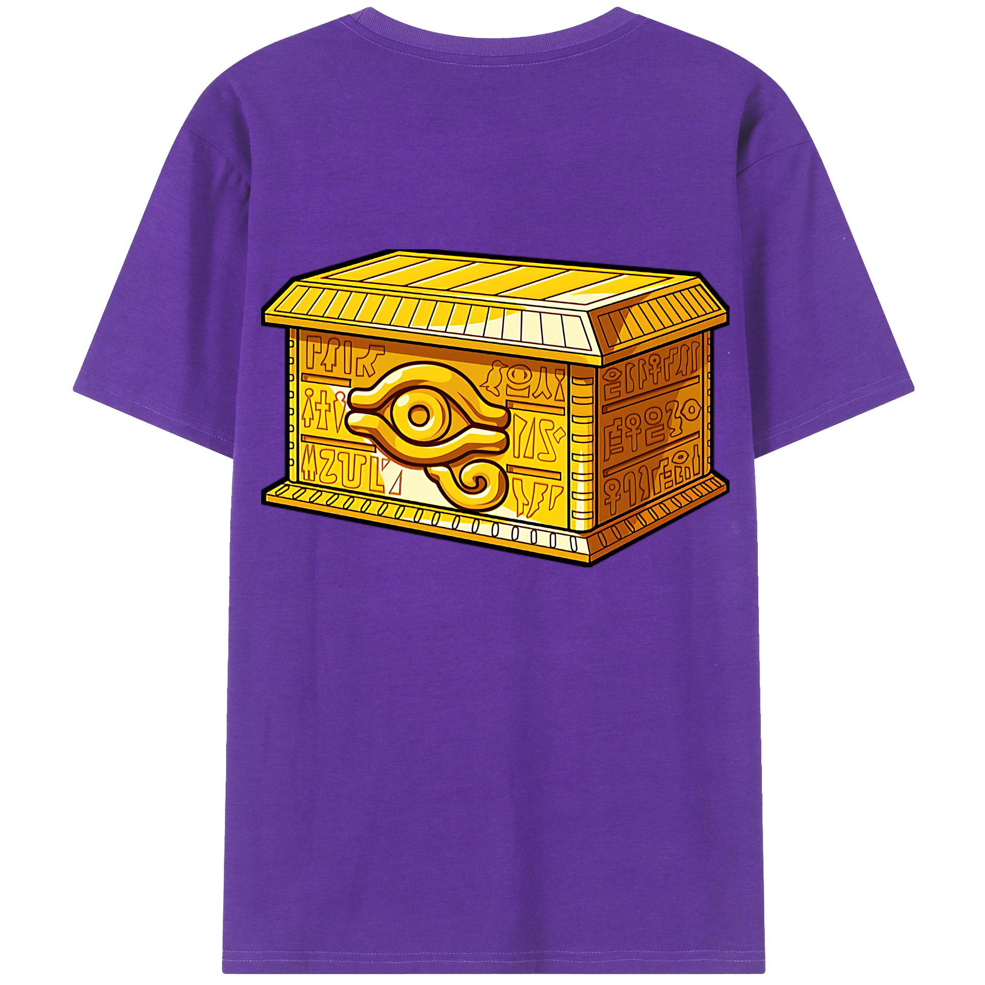 （画像用） 遊☆戯☆王 Yu-Gi-Oh! 綿100％ メンズ半袖Tシャツ（バックプリント） 通気性