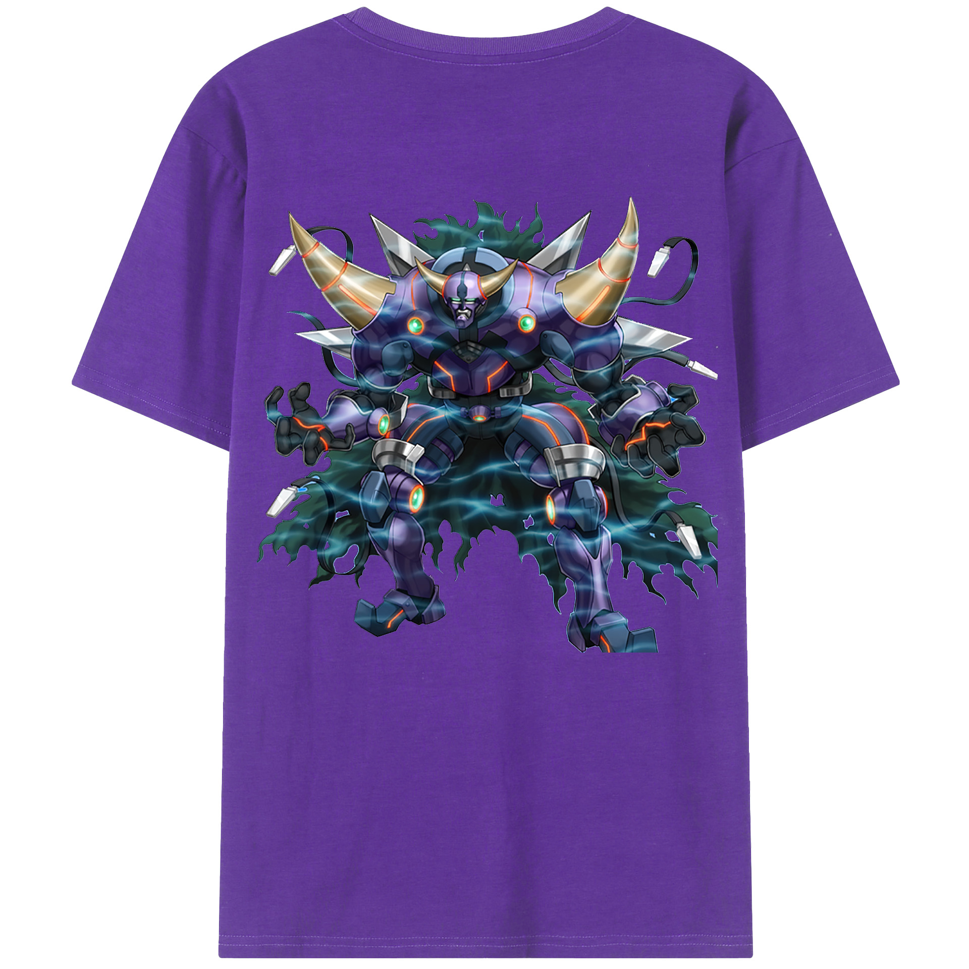 （画像用） 遊☆戯☆王 Yu-Gi-Oh! 綿100％ メンズ半袖Tシャツ（バックプリント） 通気性