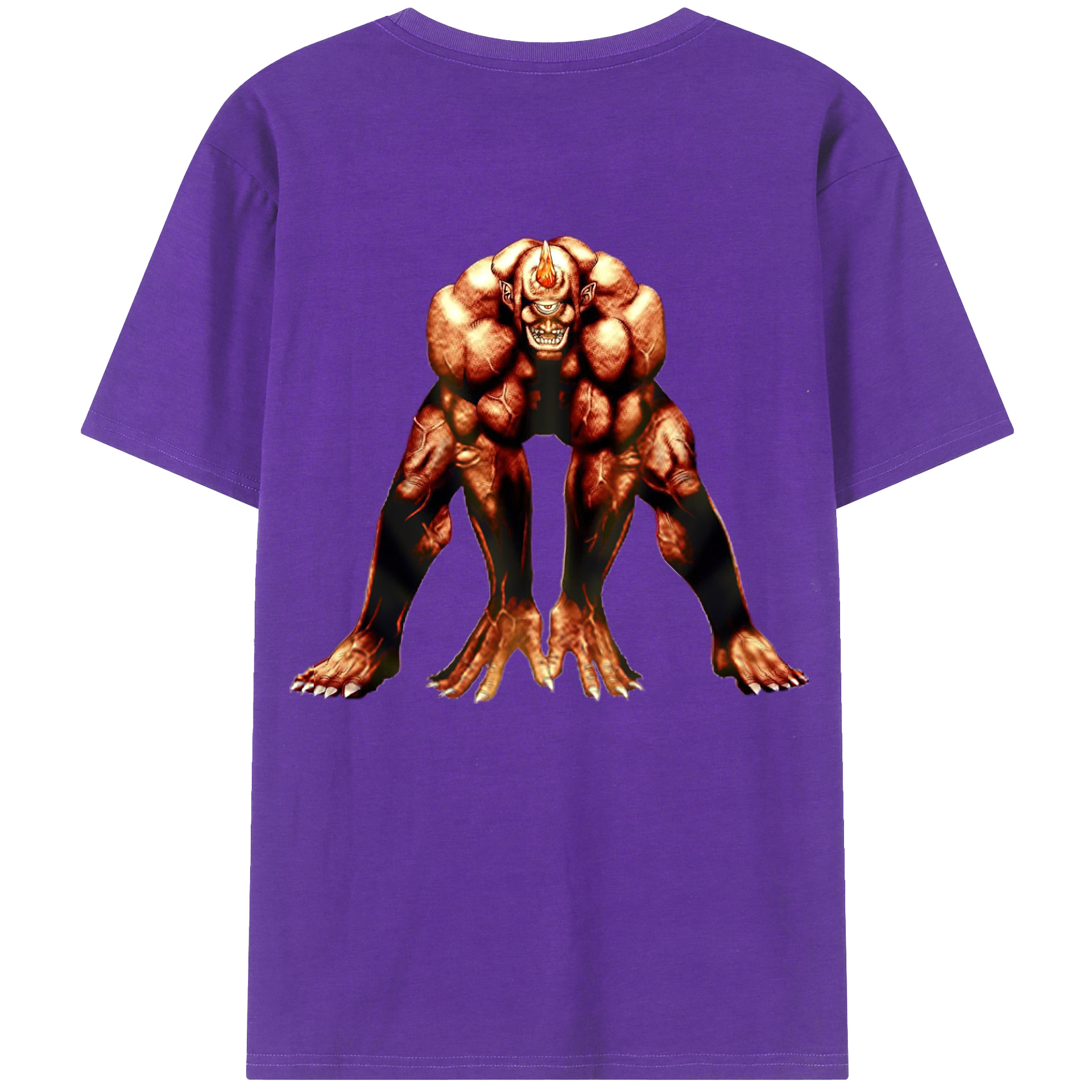 （画像用） 遊☆戯☆王 Yu-Gi-Oh! 綿100％ メンズ半袖Tシャツ（バックプリント） 通気性