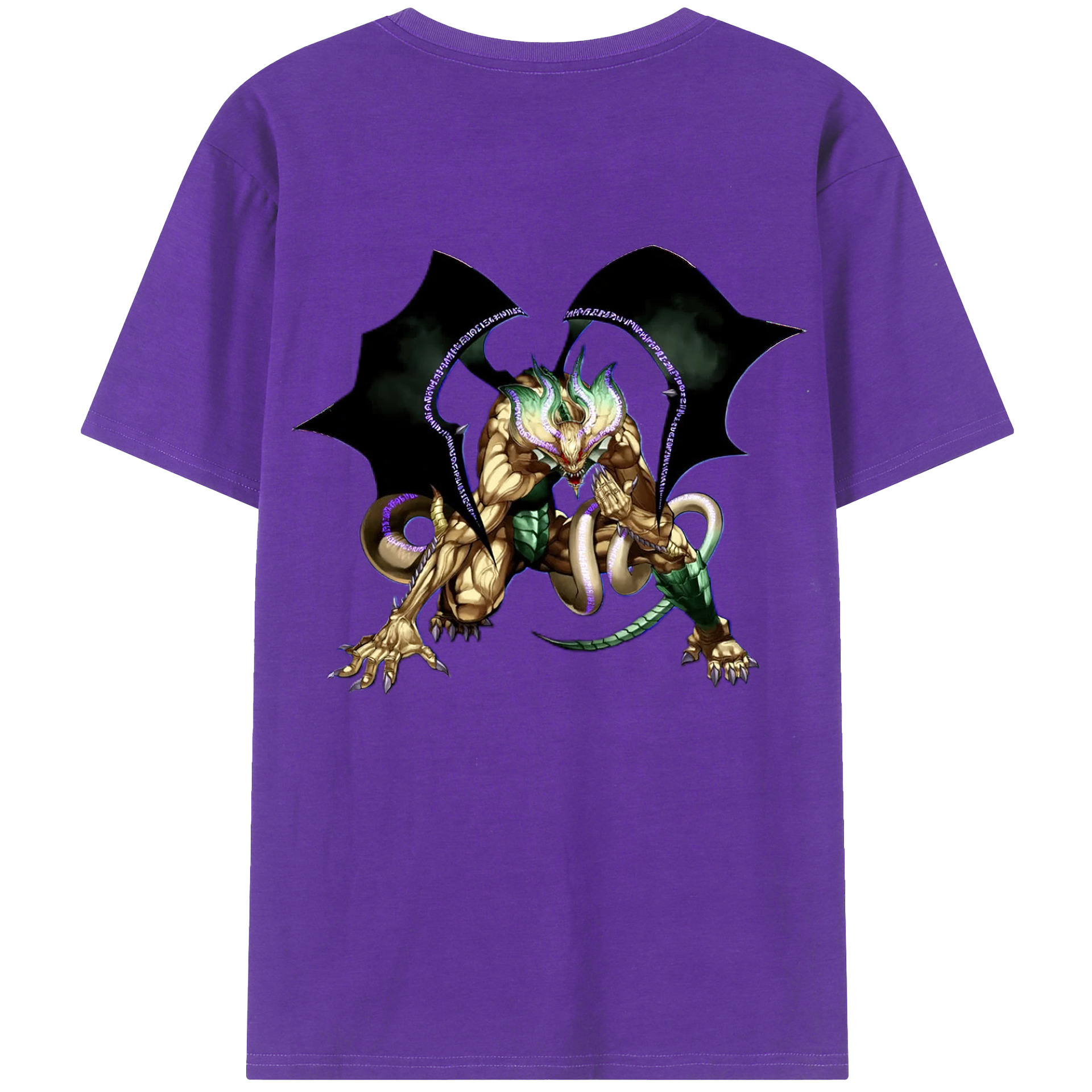 （画像用） 遊☆戯☆王 Yu-Gi-Oh! 綿100％ メンズ半袖Tシャツ（バックプリント） 通気性