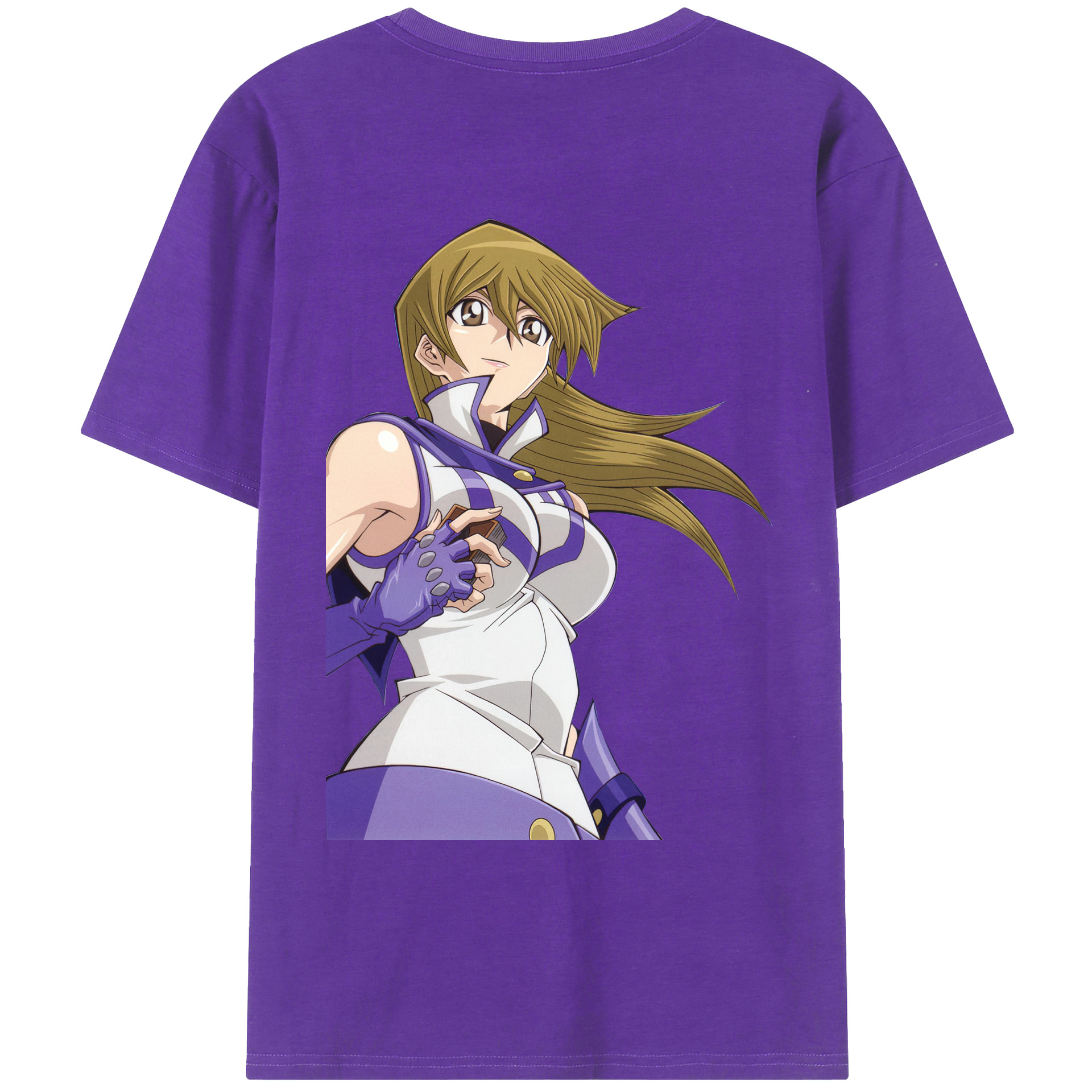 （画像用） 遊☆戯☆王 Yu-Gi-Oh! 綿100％ メンズ半袖Tシャツ（バックプリント） 通気性