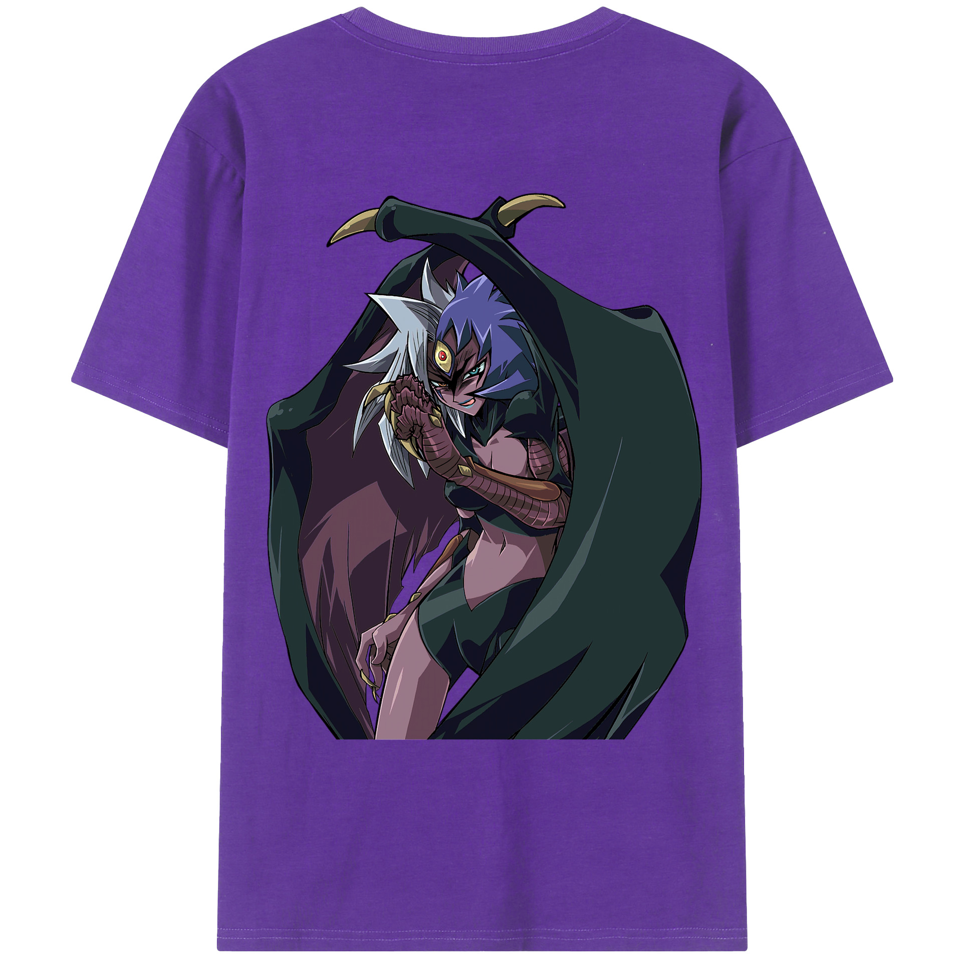 （画像用） 遊☆戯☆王 Yu-Gi-Oh! 綿100％ メンズ半袖Tシャツ（バックプリント） 通気性