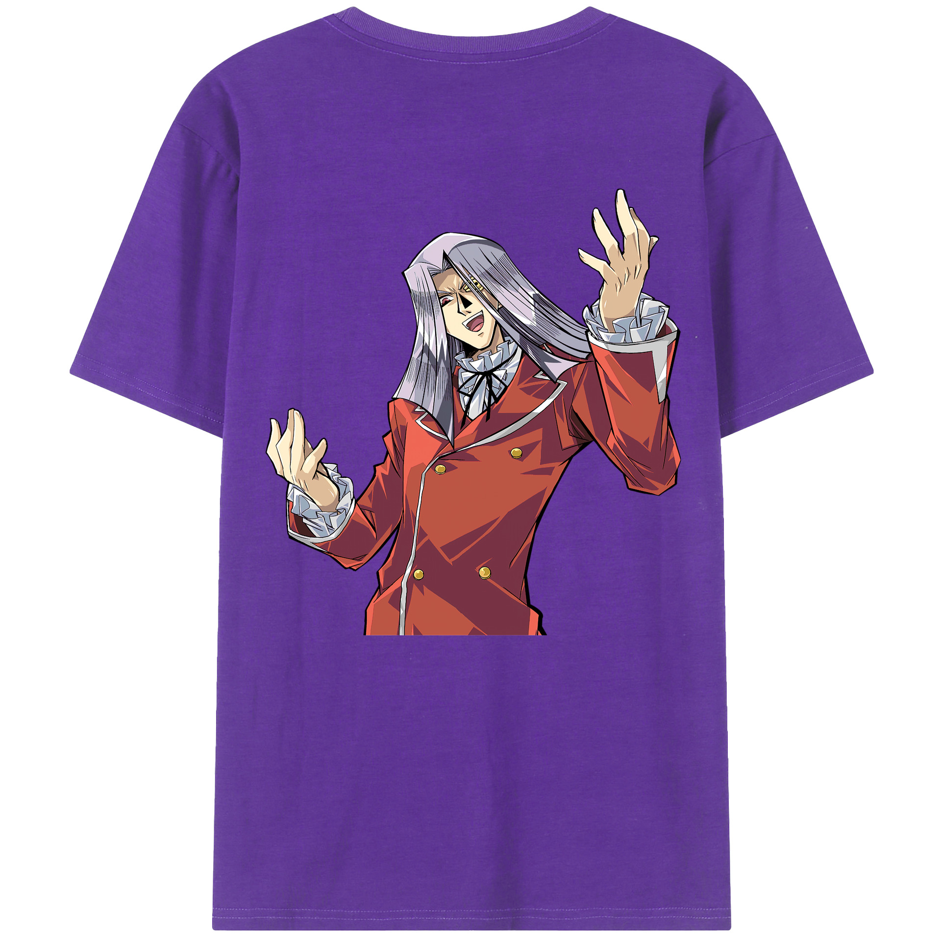 （画像用） 遊☆戯☆王 Yu-Gi-Oh! 綿100％ メンズ半袖Tシャツ（バックプリント） 通気性